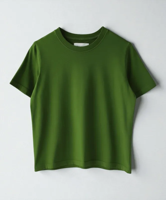 Boxy Cotton Tshirt | Moss sold by OKAYOK