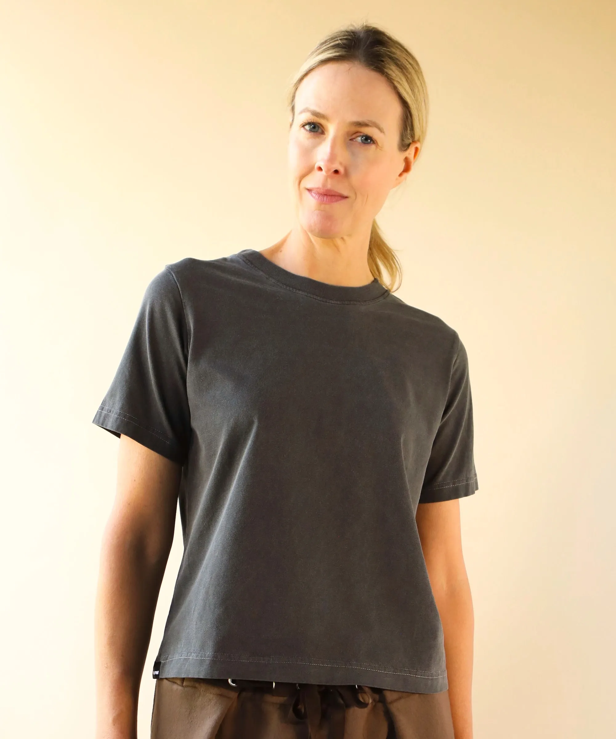 Boxy Cotton Tshirt | Shadow sold by OKAYOK product image thumbnail 2