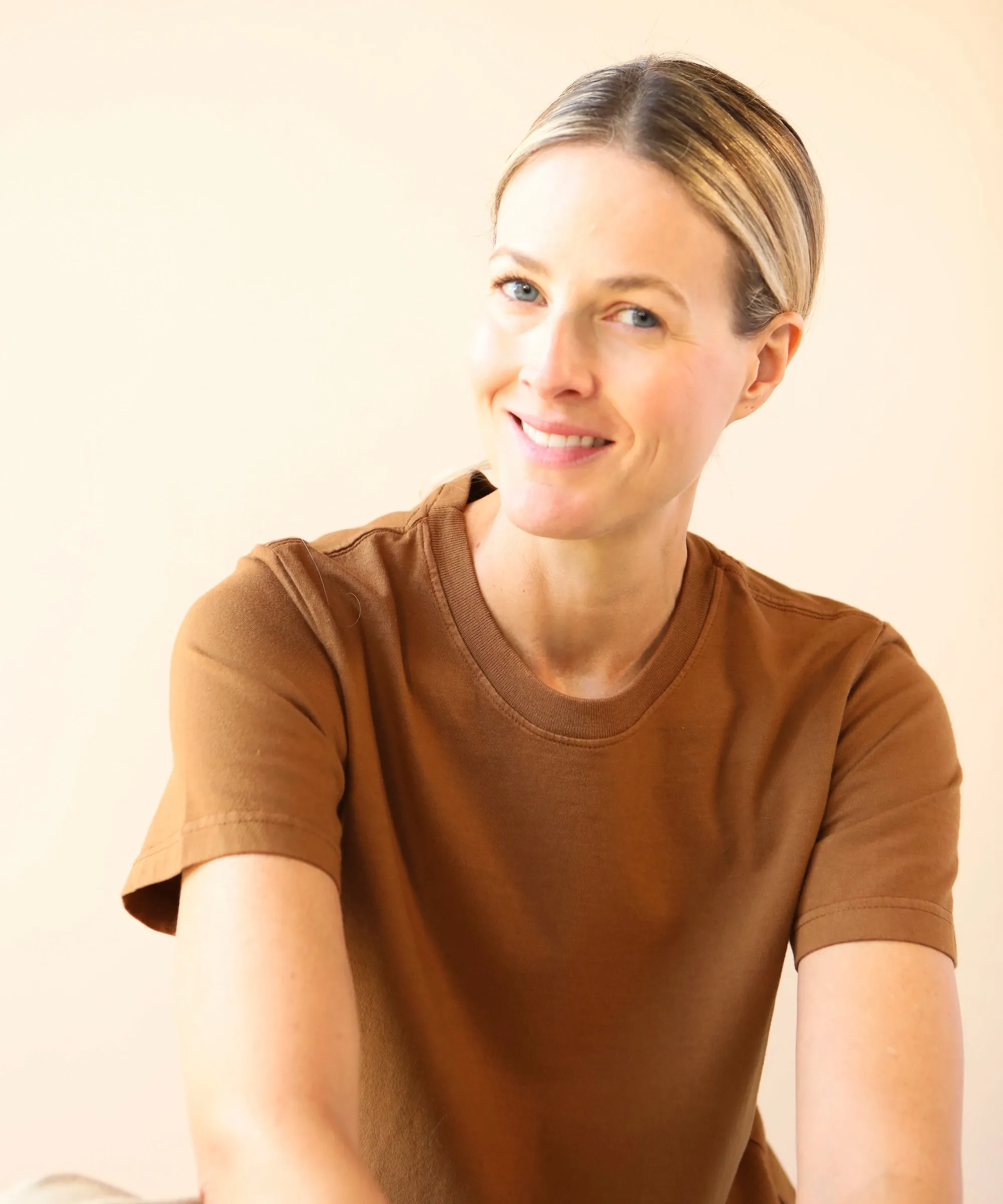 Boxy Cotton Tshirt | Sepia sold by OKAYOK product image thumbnail 4