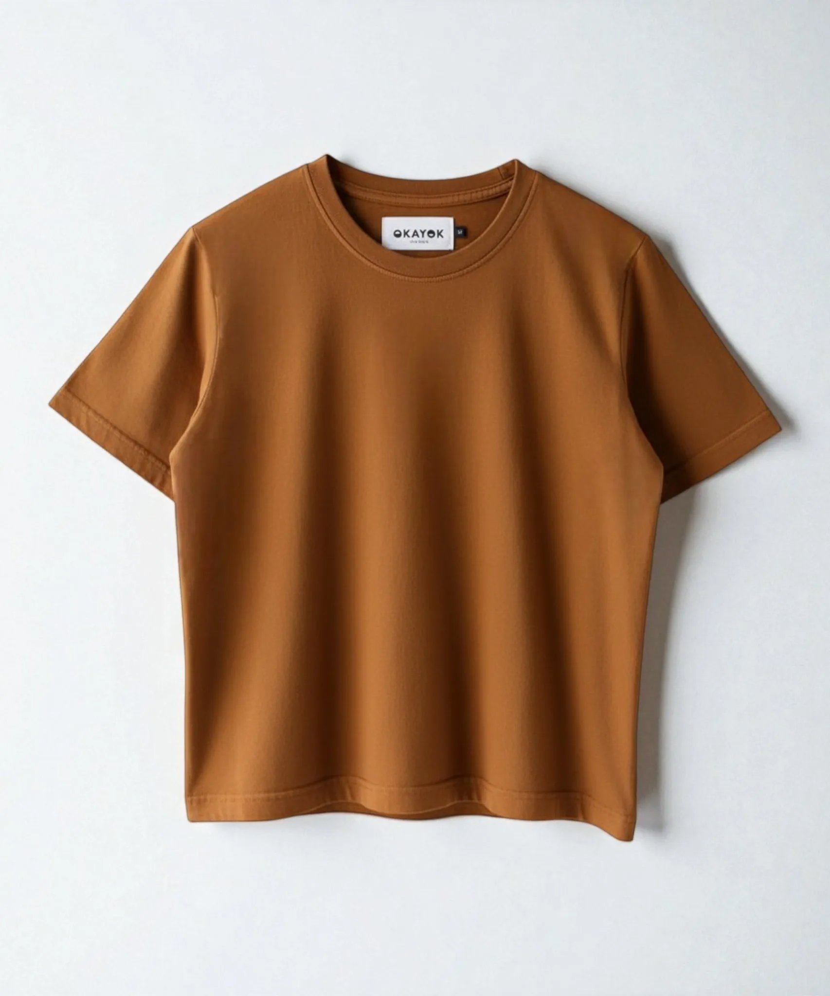 Boxy Cotton Tshirt | Sepia sold by OKAYOK