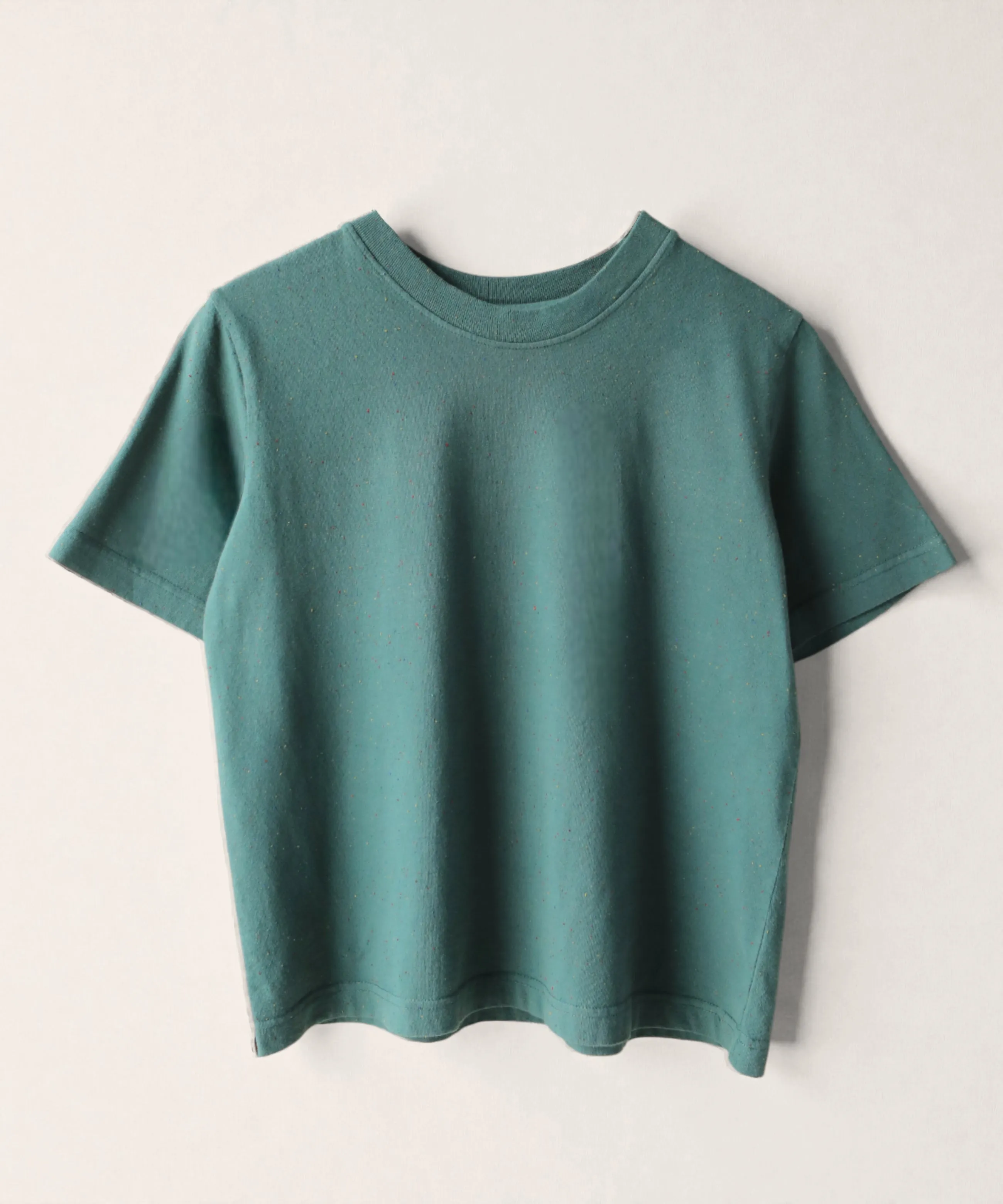 Boxy Cotton Fleck Tshirt | Blue Spruce sold by OKAYOK product image thumbnail 2