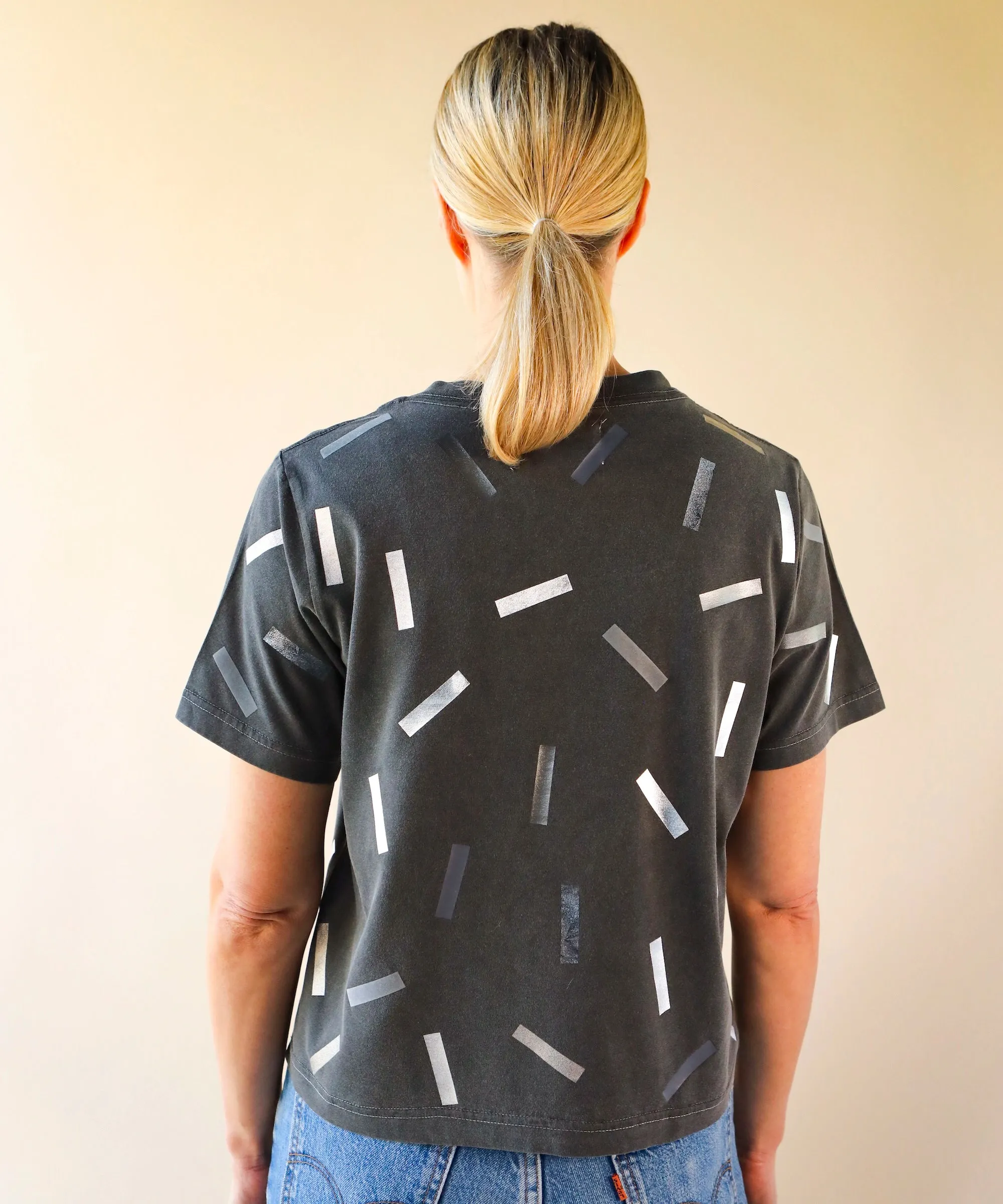 Confetti Boxy TShirt | Pigment Silver sold by OKAYOK product image thumbnail 5
