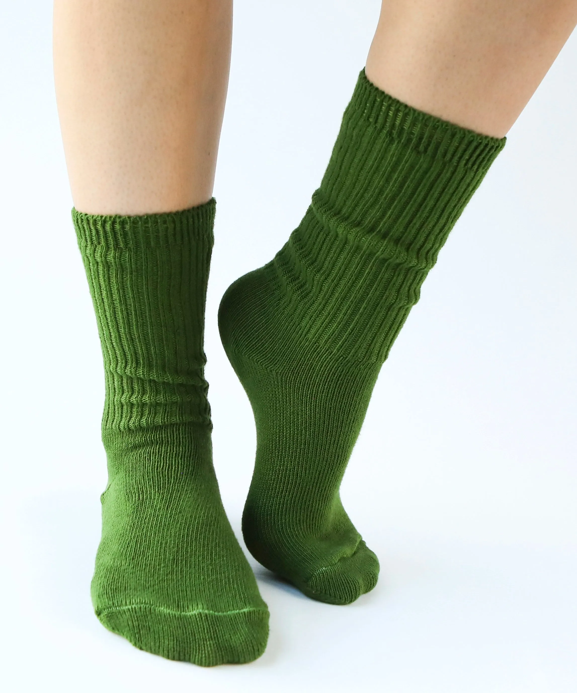 Dyed Cotton Socks | Moss sold by OKAYOK product image thumbnail 4