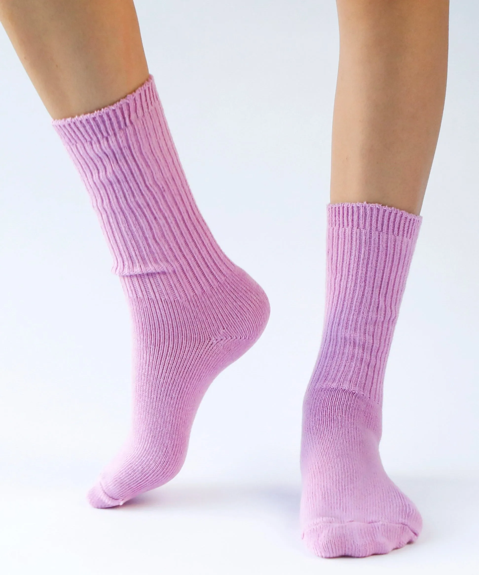 Dyed Cotton Socks | Orchid sold by OKAYOK product image thumbnail 2