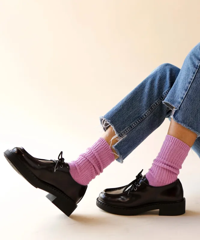 Dyed Cotton Socks | Orchid sold by OKAYOK