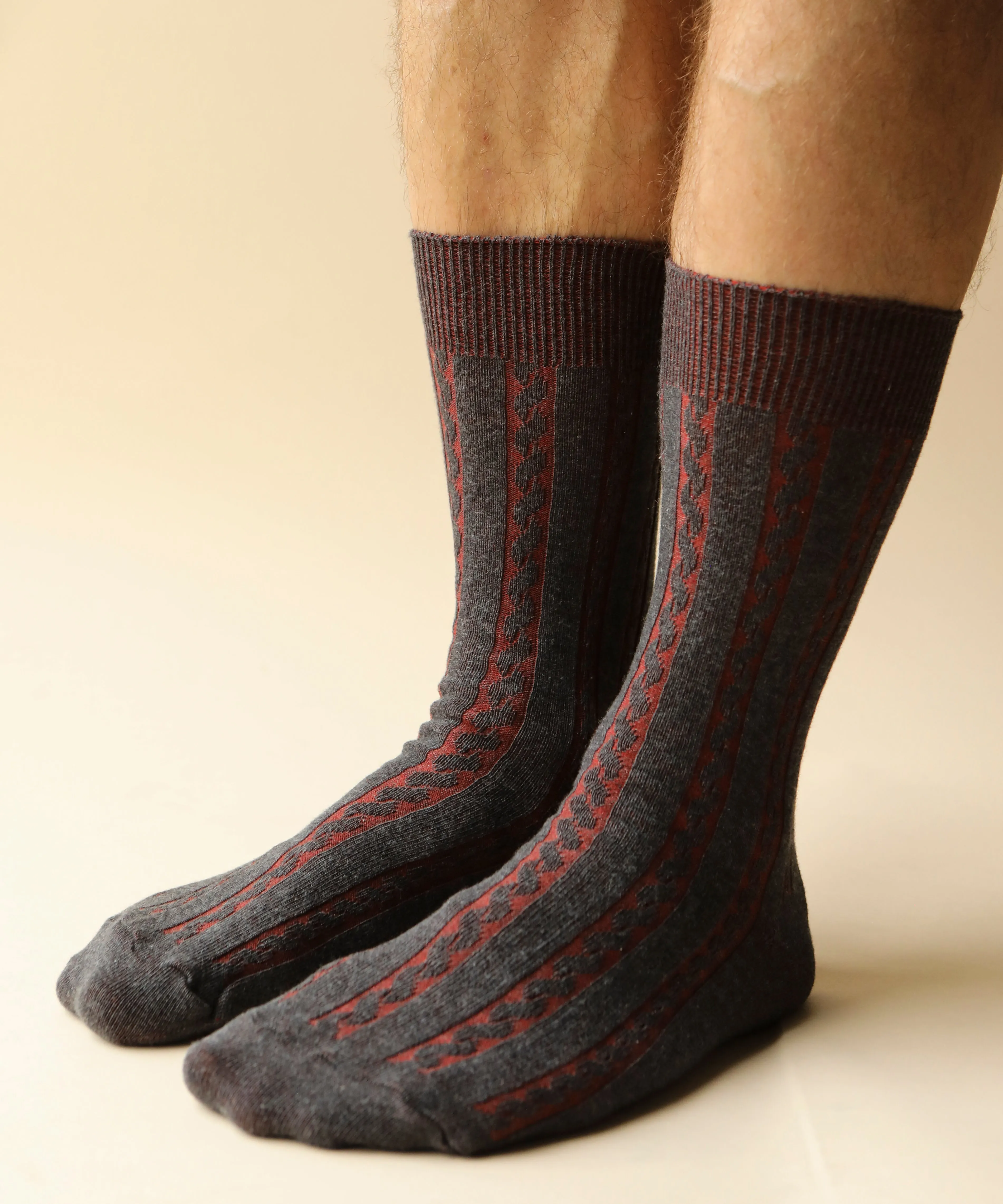 Cable Cotton Dress Socks | Hamlet sold by OKAYOK product image thumbnail 2