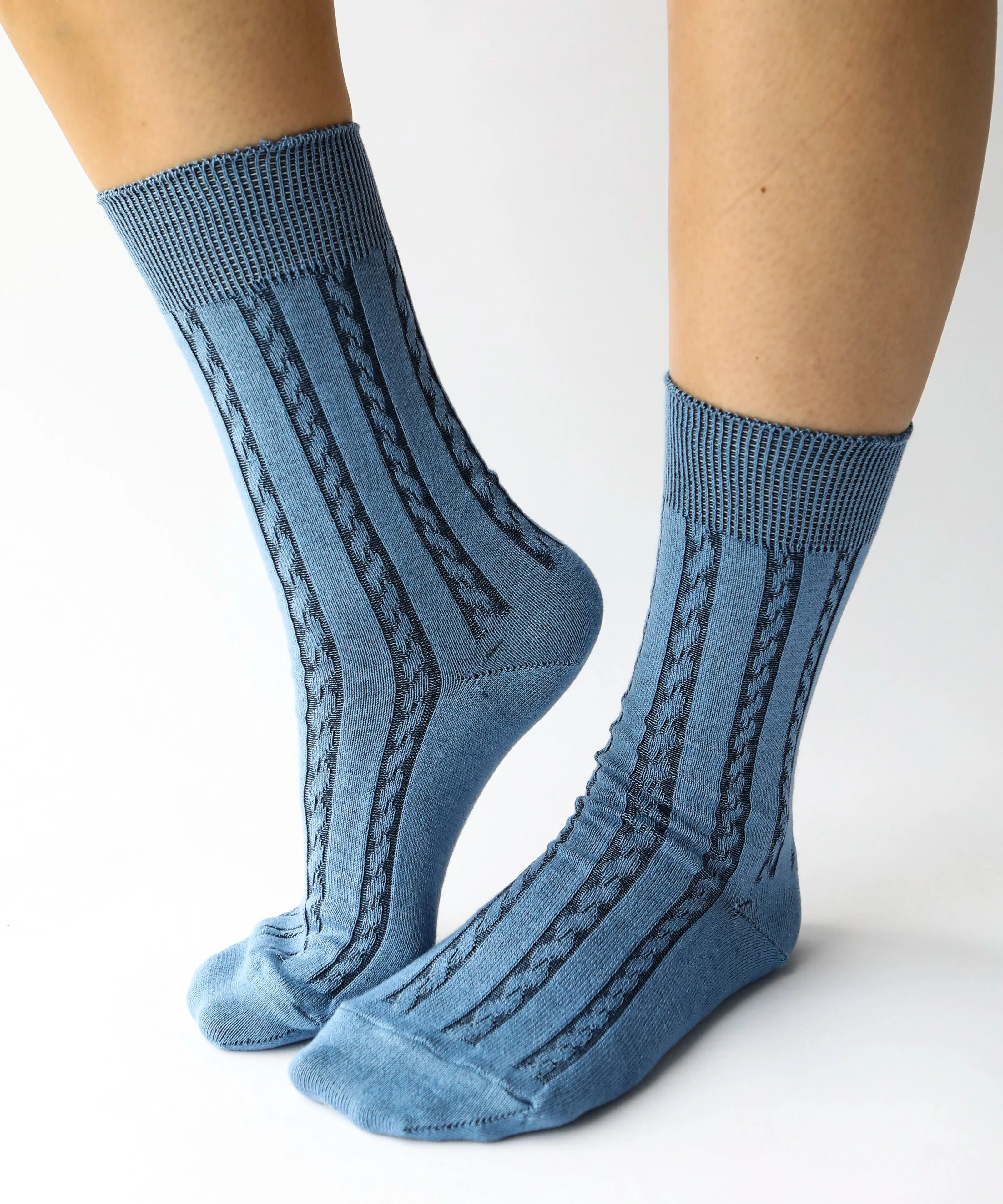 Cable Cotton Dress Socks | Horizon sold by OKAYOK product image thumbnail 3