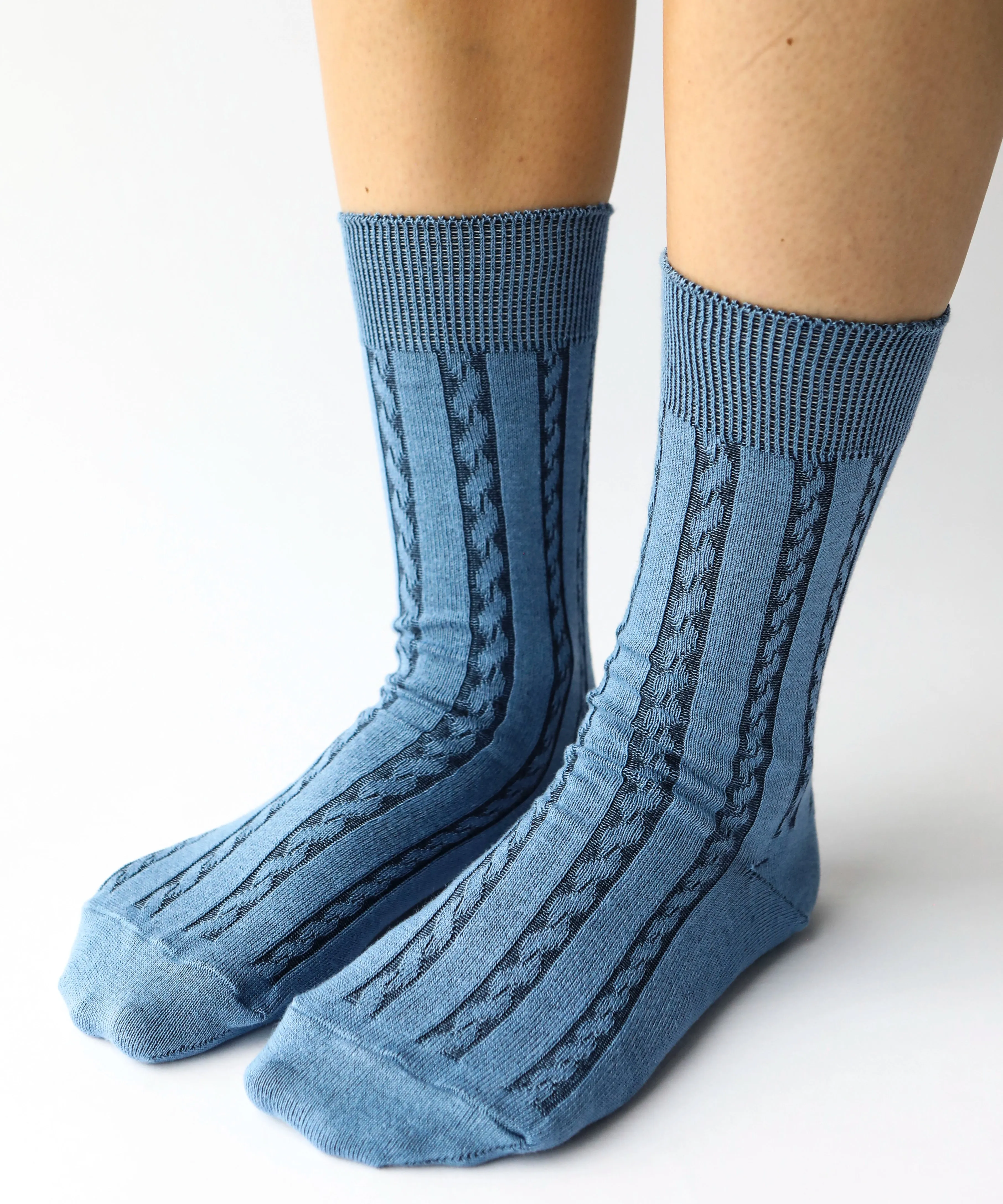 Cable Cotton Dress Socks | Horizon sold by OKAYOK product image thumbnail 5