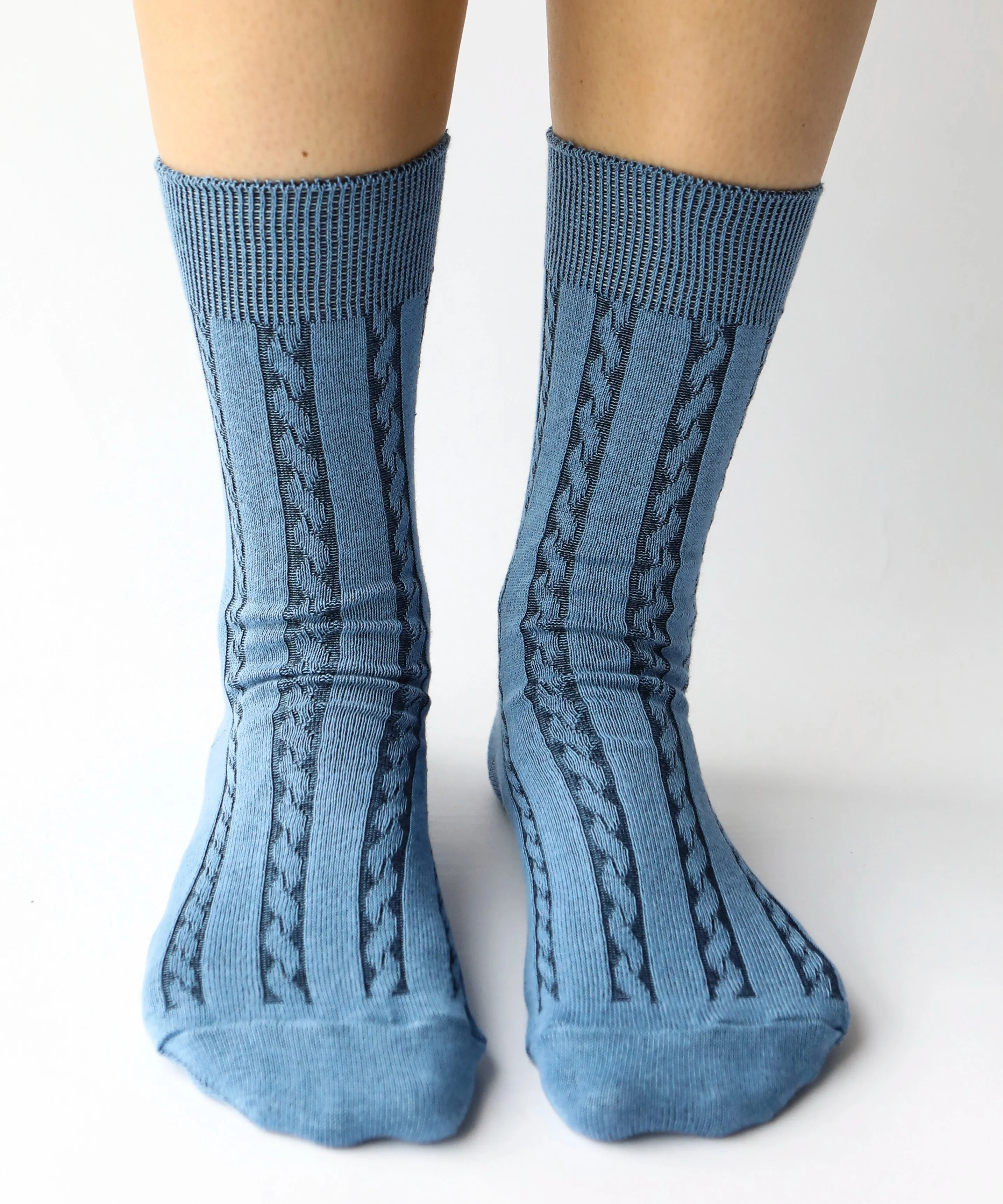 Cable Cotton Dress Socks | Horizon sold by OKAYOK product image thumbnail 2