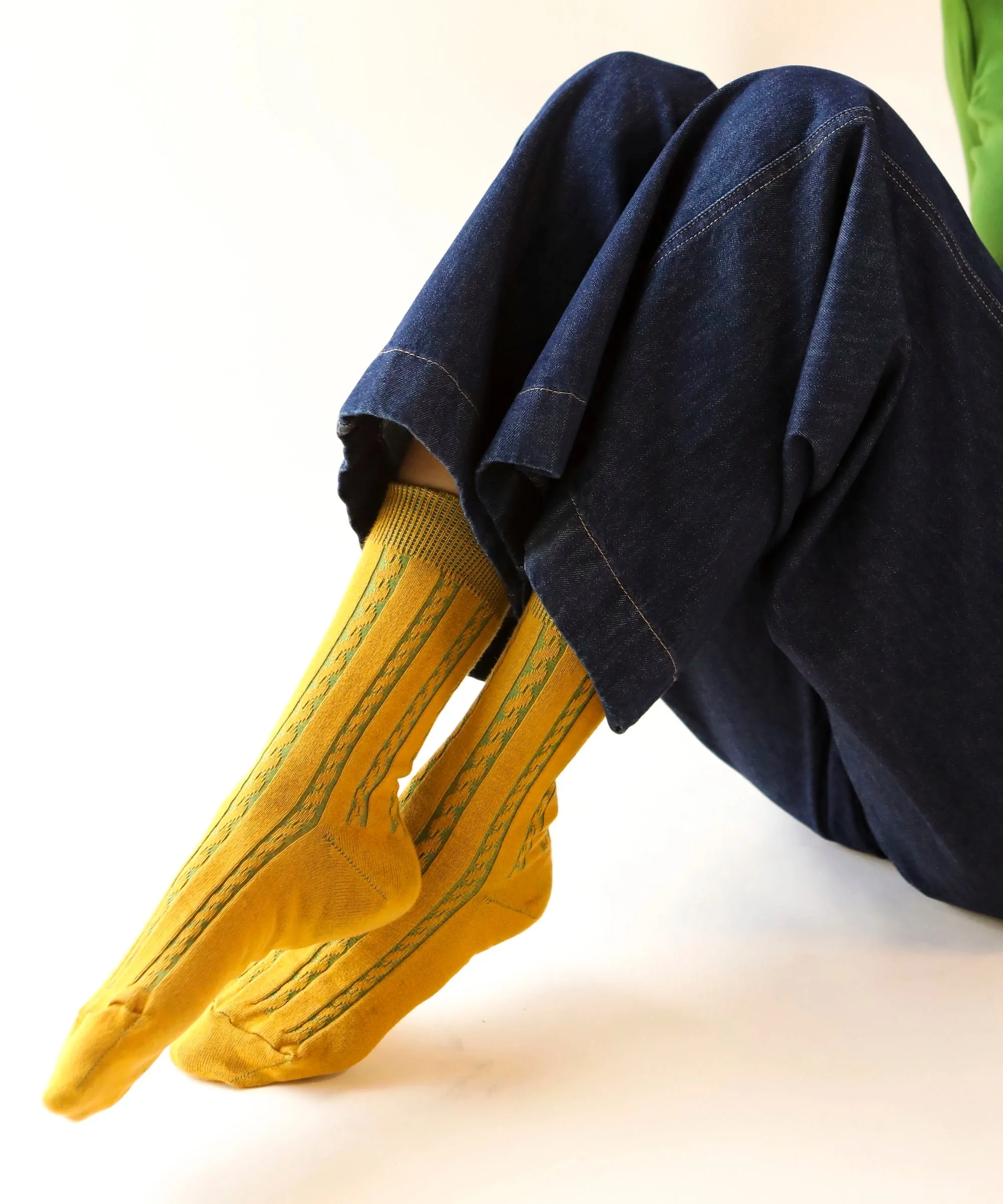 Cable Cotton Dress Socks | Dandelion sold by OKAYOK product image thumbnail 2