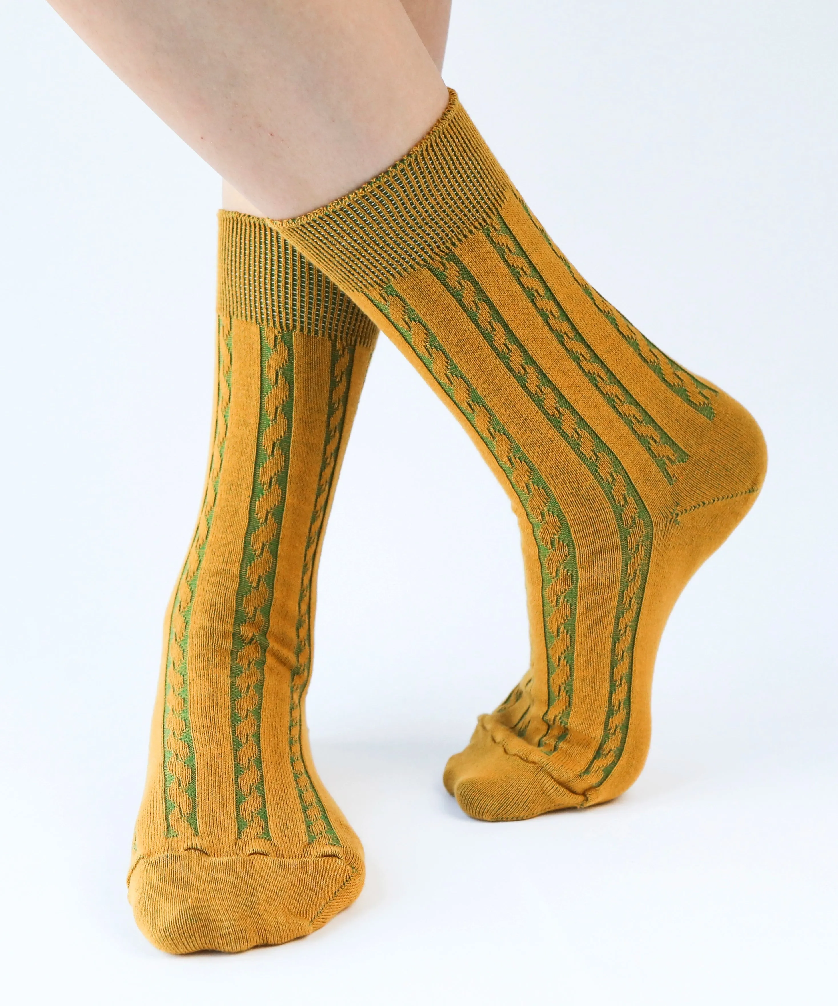 Cable Cotton Dress Socks | Dandelion sold by OKAYOK product image thumbnail 4