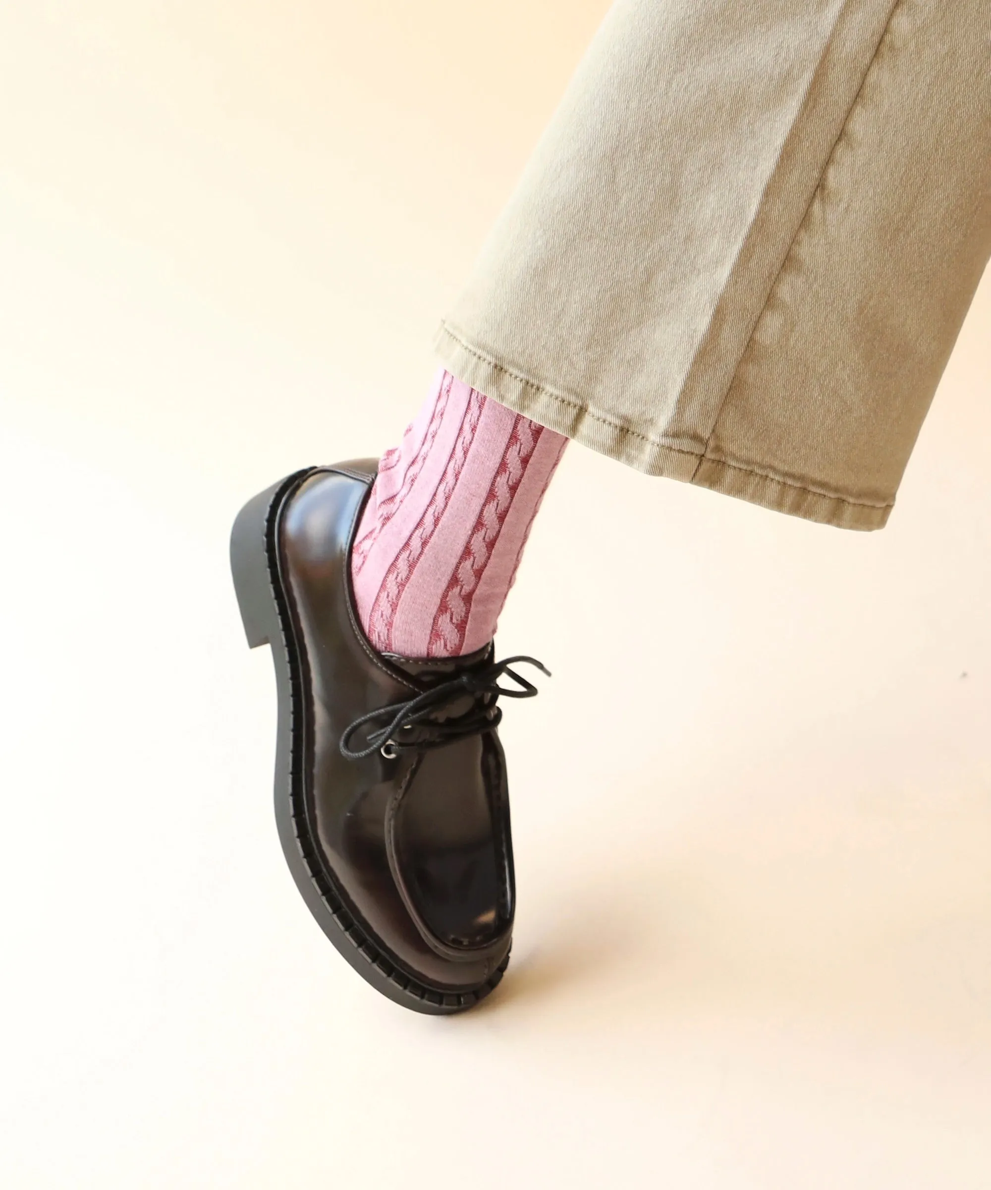 Cable Cotton Dress Socks | Smoothie sold by OKAYOK product image thumbnail 3