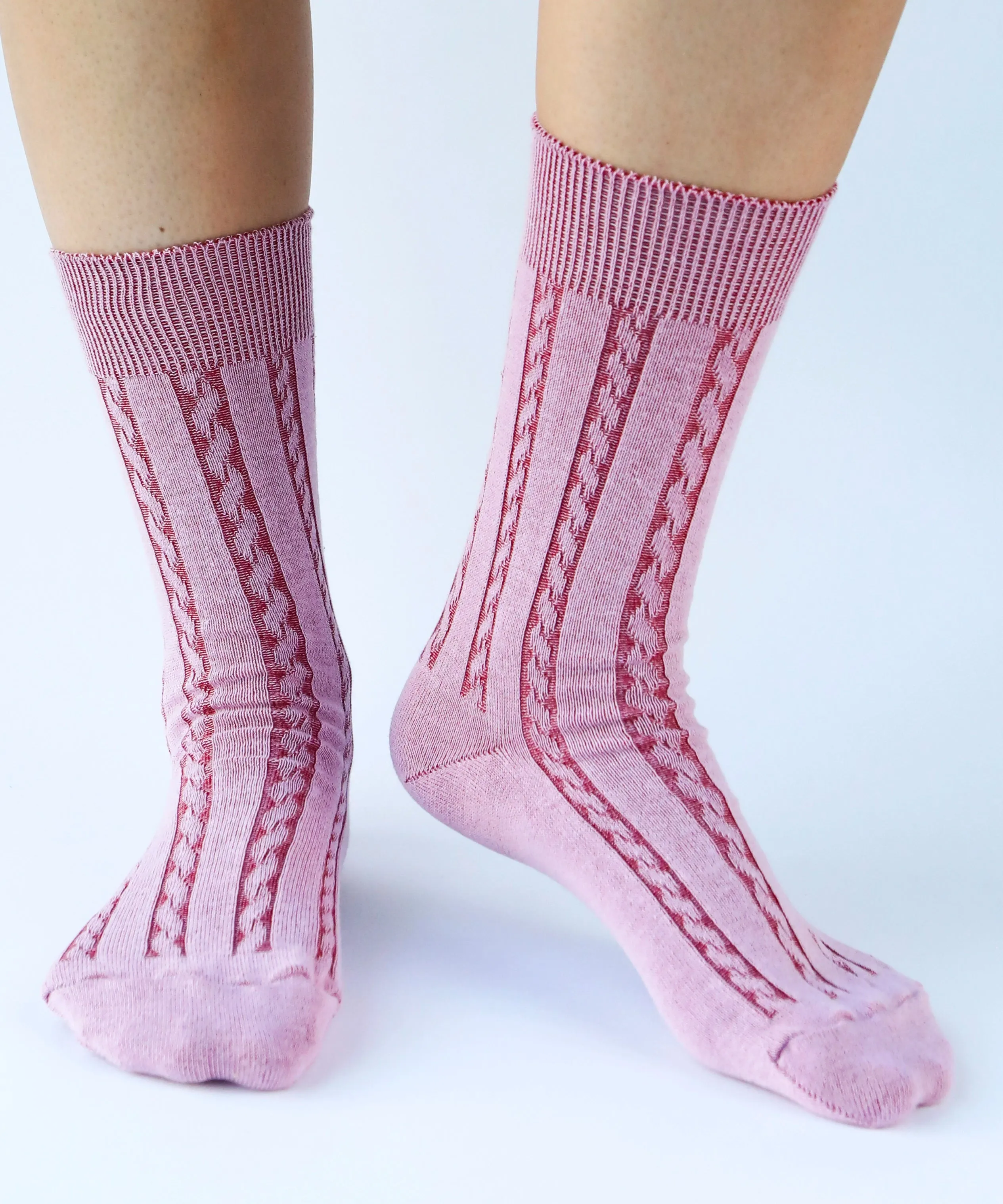Cable Cotton Dress Socks | Smoothie sold by OKAYOK product image thumbnail 4
