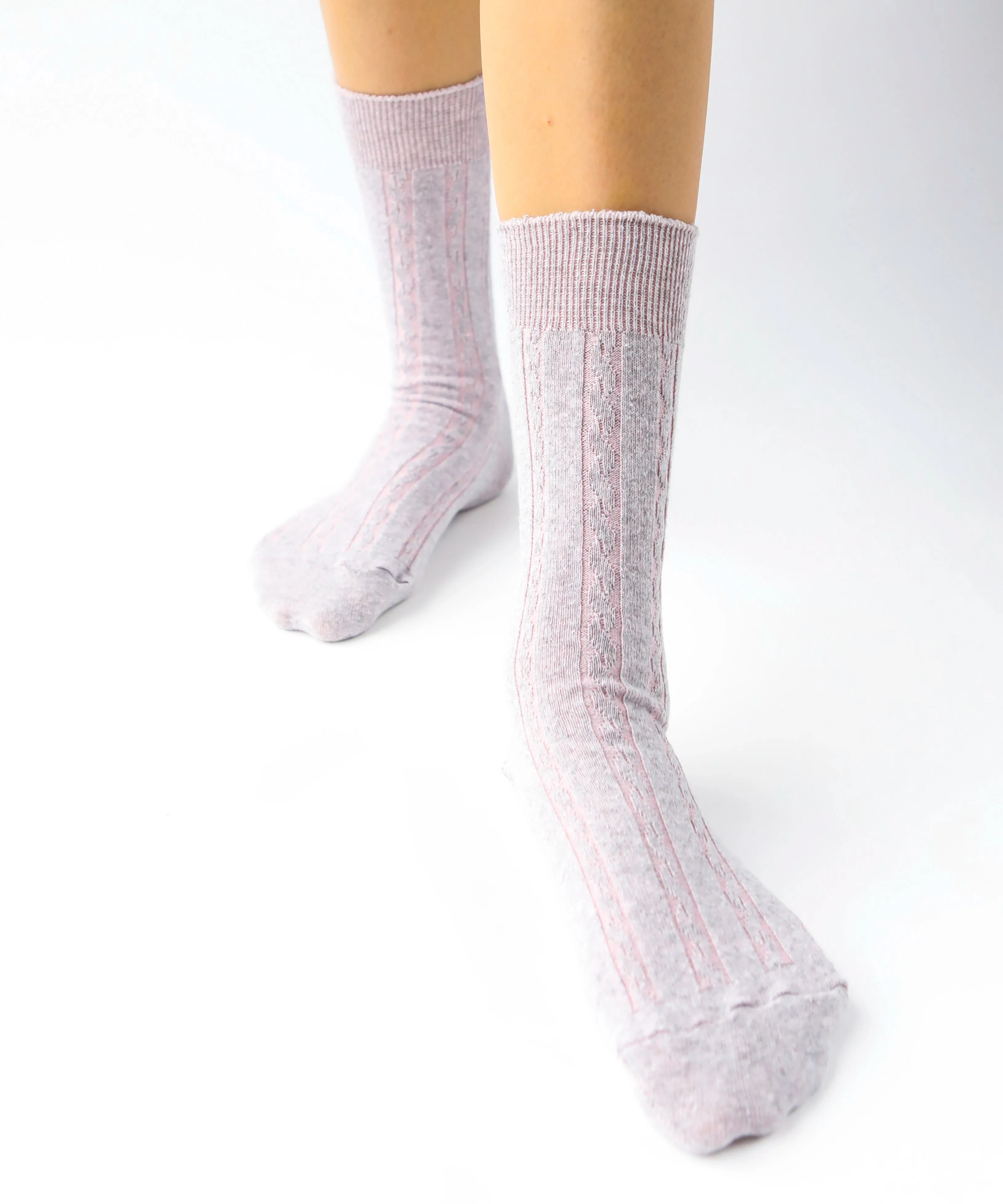 Cable Cotton Dress Socks | Velveteen sold by OKAYOK product image thumbnail 2