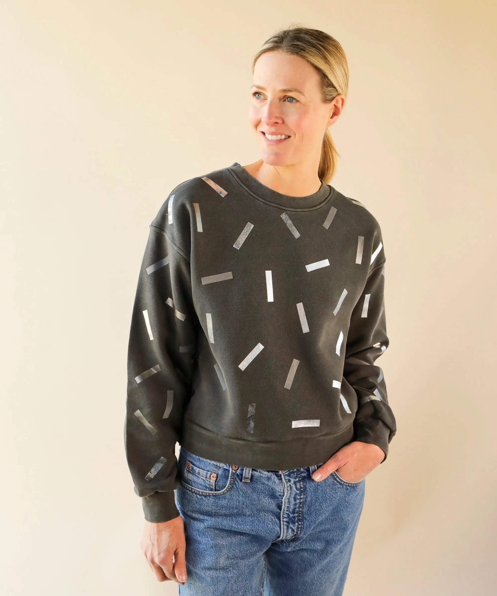 Confetti Laine Sweatshirt | Pigment Silver sold by OKAYOK product image thumbnail 3