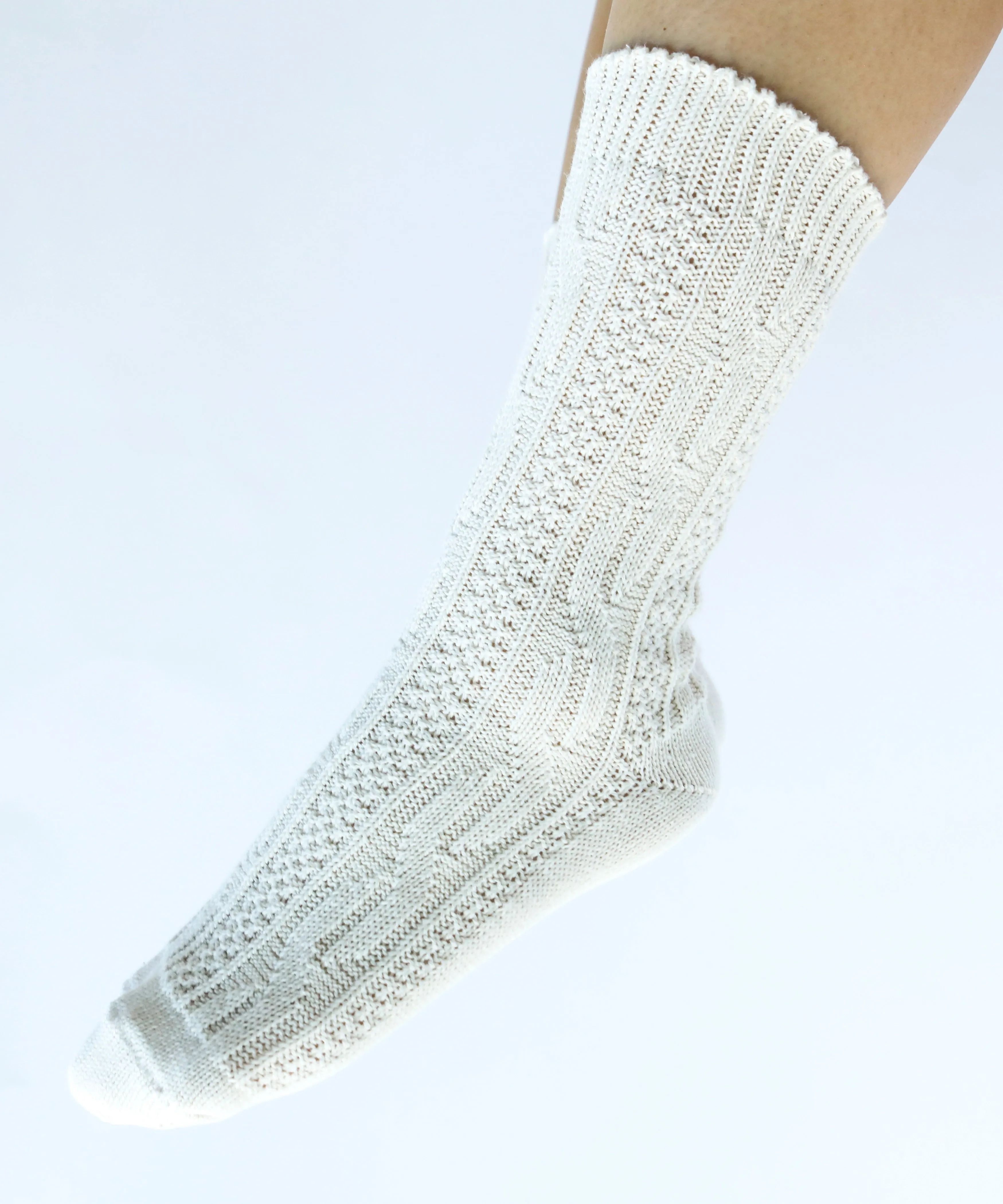Jenny Crew Cotton Socks | Natural sold by OKAYOK product image thumbnail 3