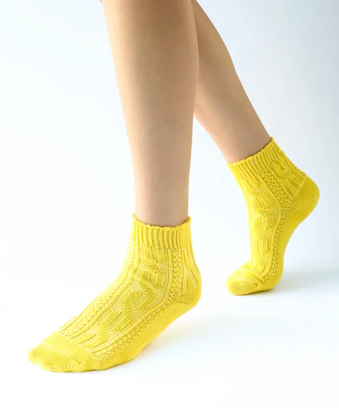 Jenny Cotton Ankle Socks | Sunny sold by OKAYOK