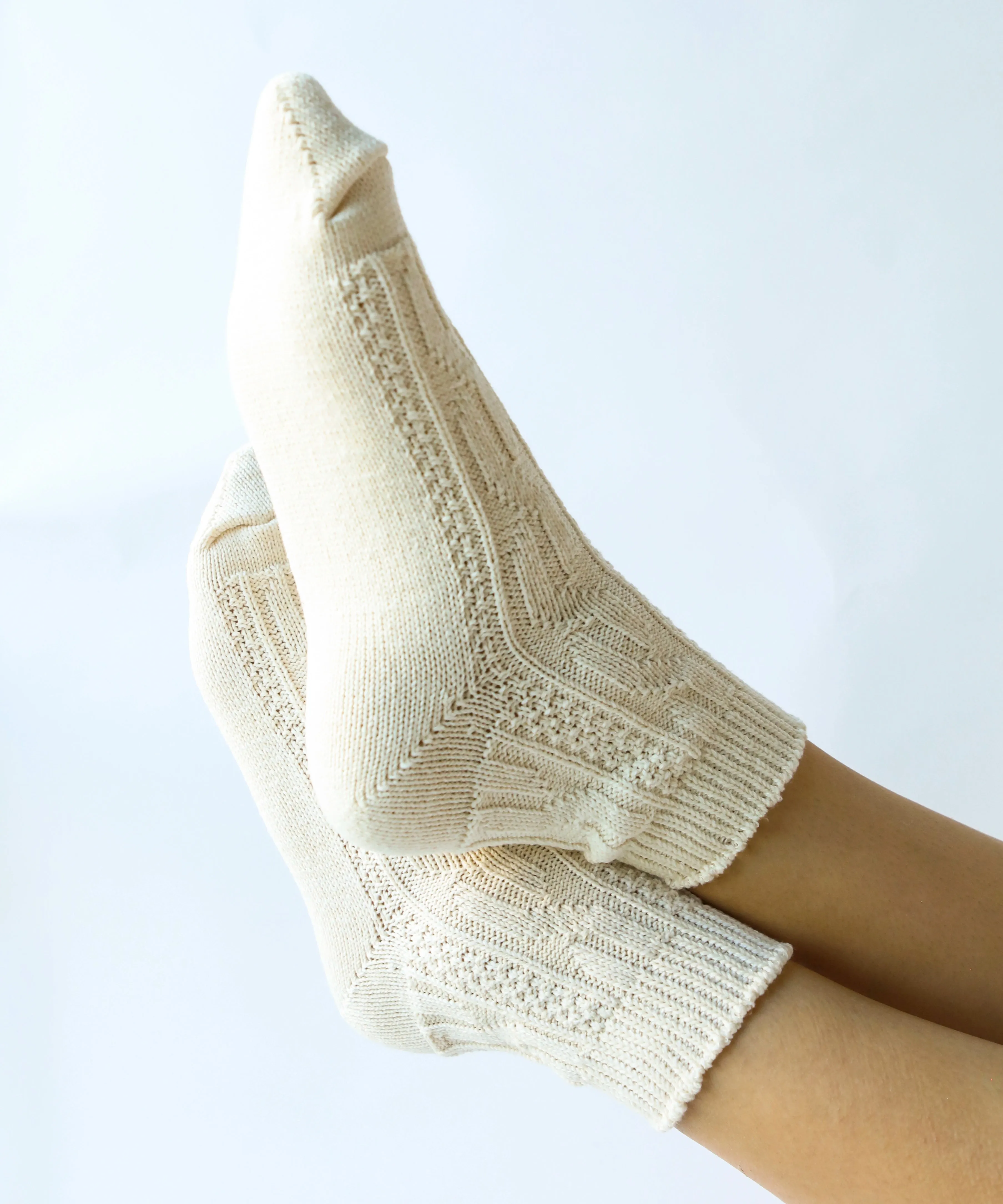 Jenny Cotton Ankle Socks | Natural sold by OKAYOK product image thumbnail 3