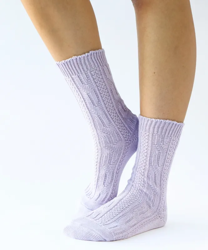 Jenny Crew Cotton Socks | Lavender sold by OKAYOK