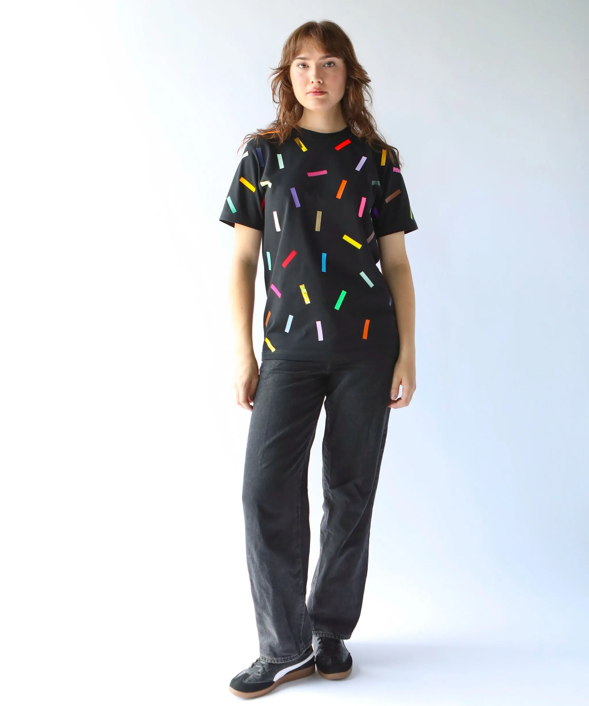 Confetti Unisex Cotton TShirt | Black sold by OKAYOK product image thumbnail 3