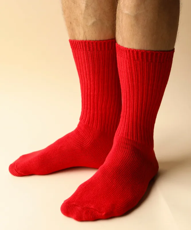Dyed Cotton Socks | Cherry sold by OKAYOK