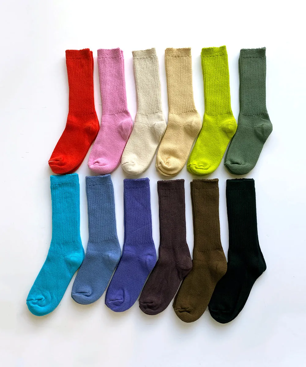 Dyed Cotton Socks | Navy sold by OKAYOK product image thumbnail 3