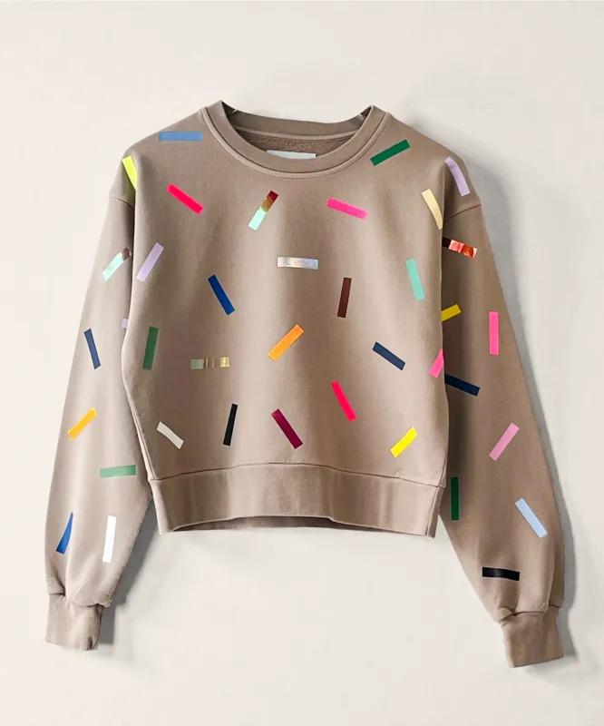 Confetti Laine Cotton Sweatshirt | Portobello sold by OKAYOK
