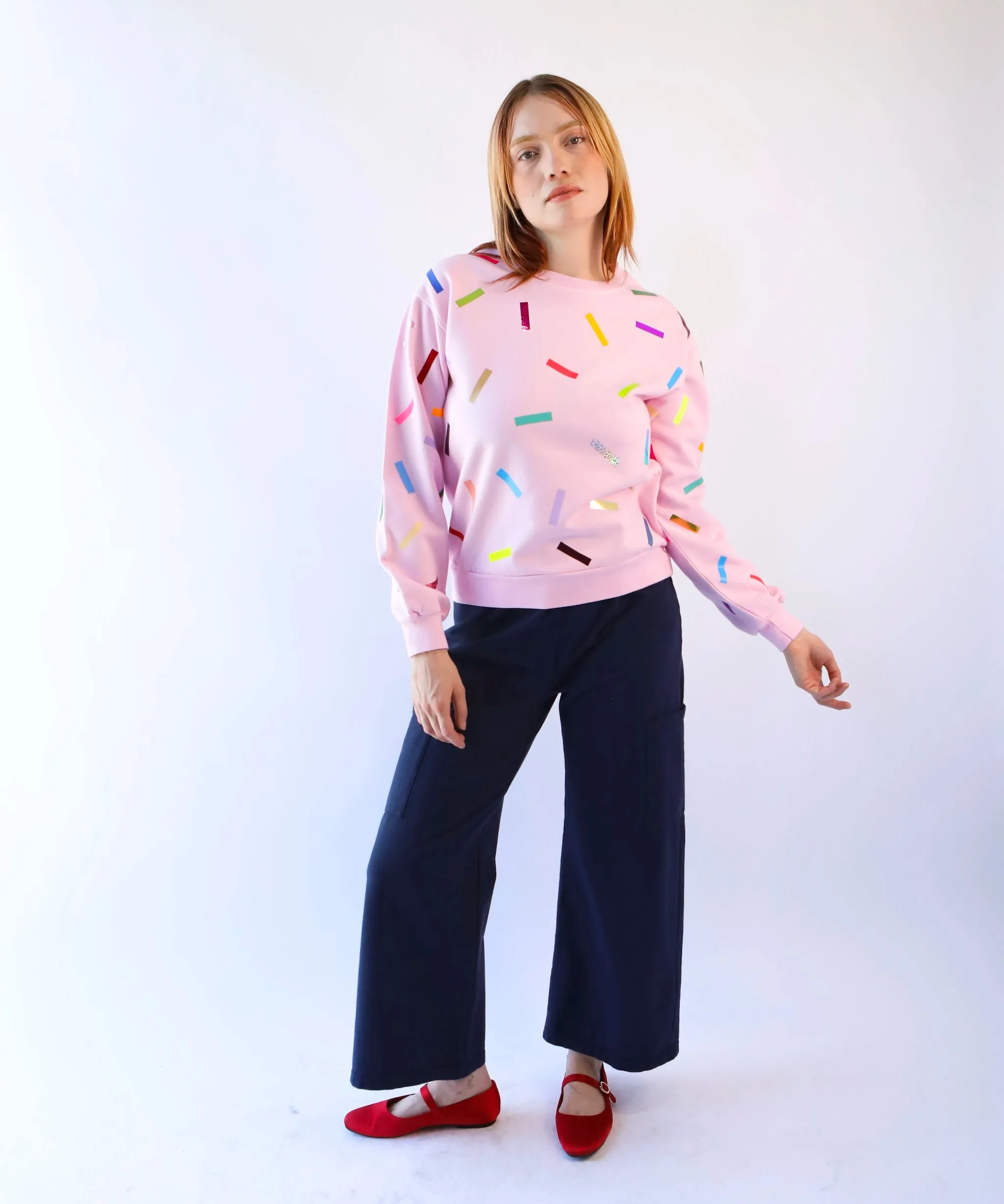 Confetti Unisex Cotton Sweatshirt | Pink sold by OKAYOK product image thumbnail 5