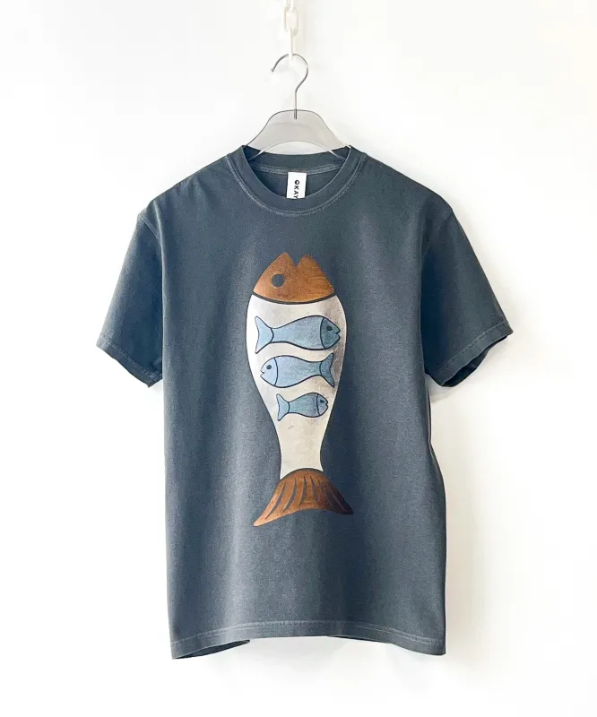 Abundant Fish Unisex Cotton Tshirt | Small sold by OKAYOK