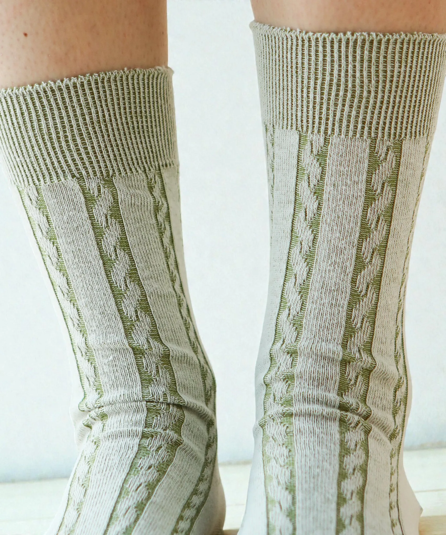 Cable Cotton Dress Socks | Thyme sold by OKAYOK product image thumbnail 2