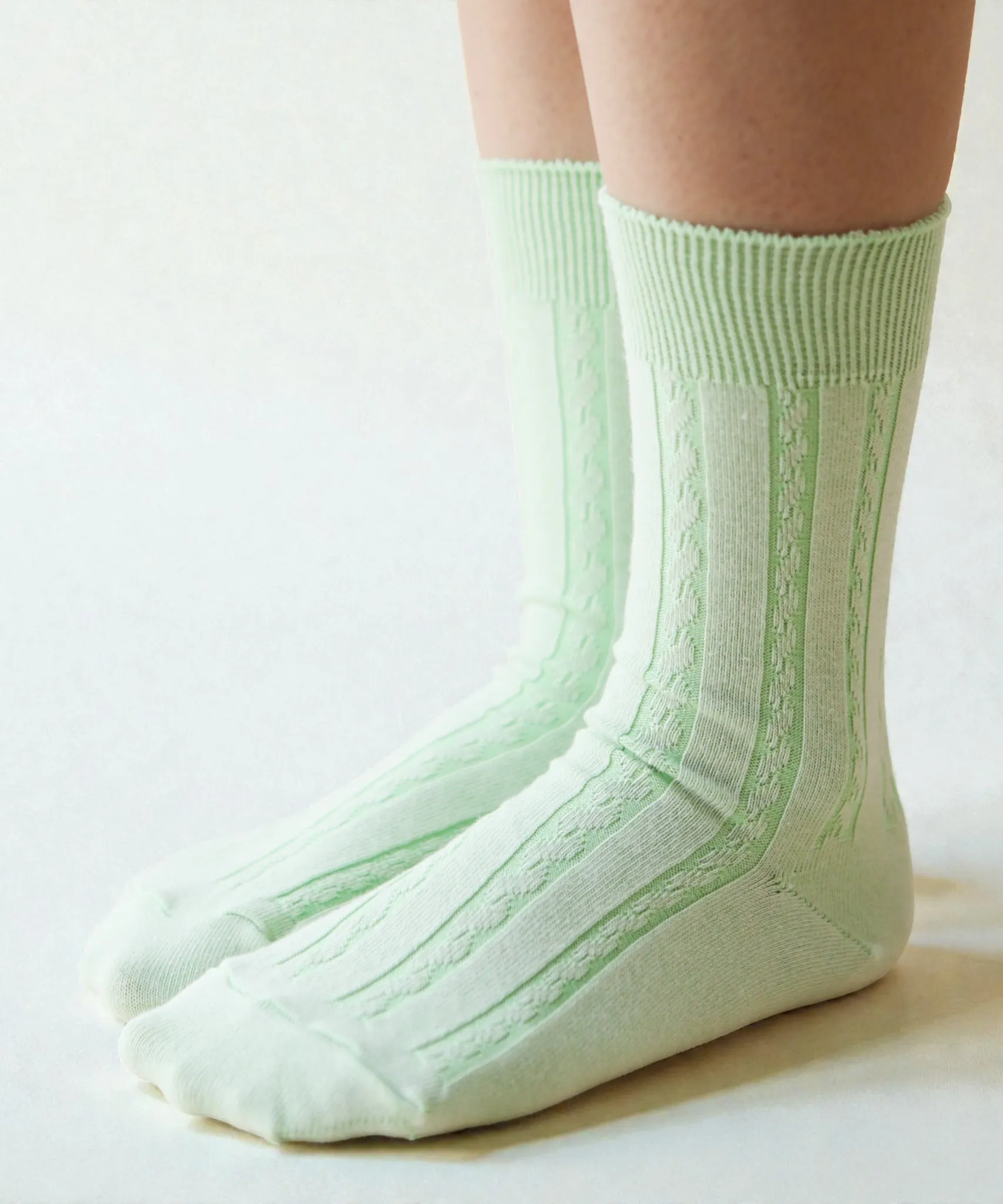 Cable Cotton Dress Socks | Fresca sold by OKAYOK product image thumbnail 2
