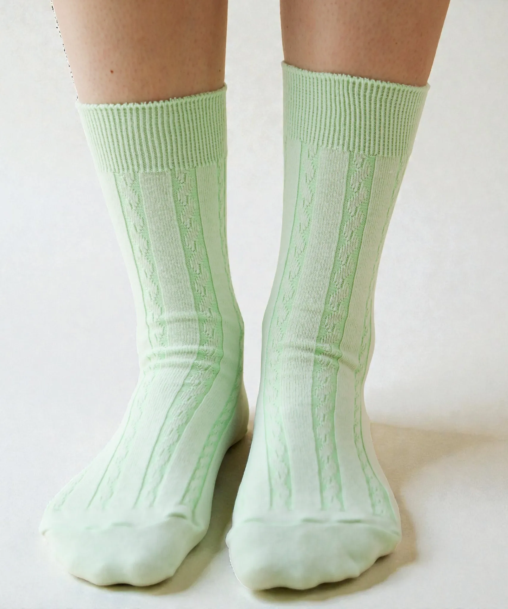 Cable Cotton Dress Socks | Fresca sold by OKAYOK