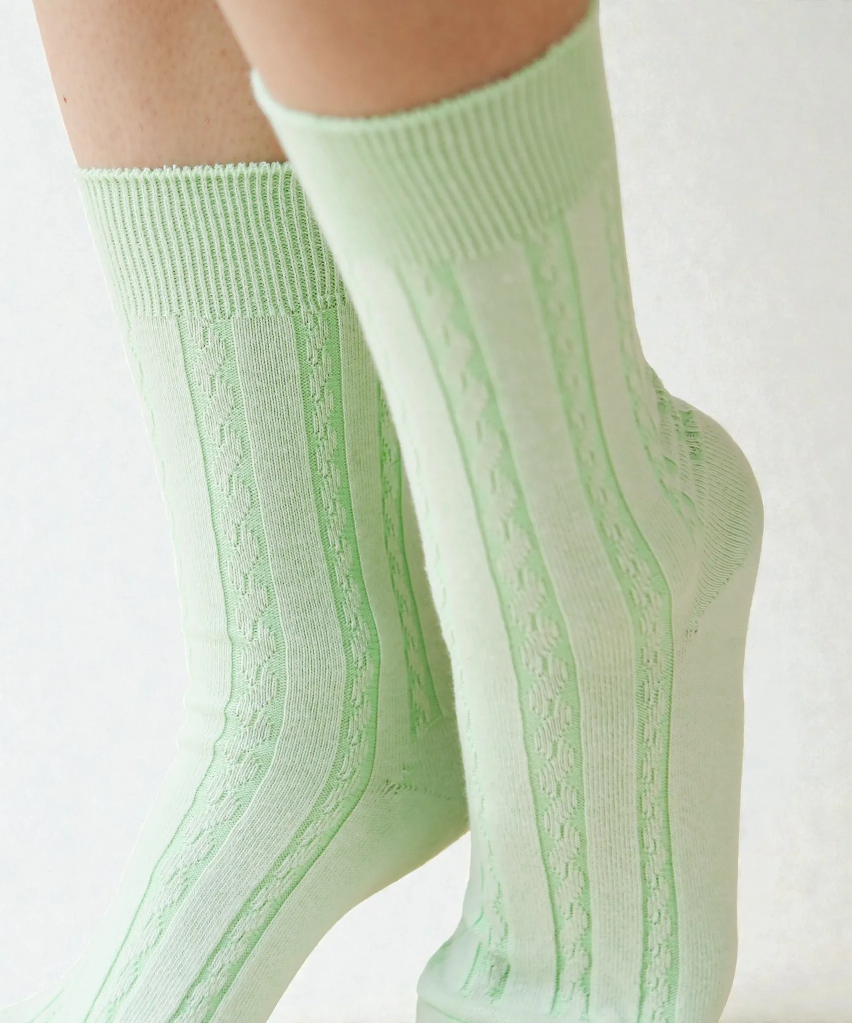 Cable Cotton Dress Socks | Fresca sold by OKAYOK product image thumbnail 3