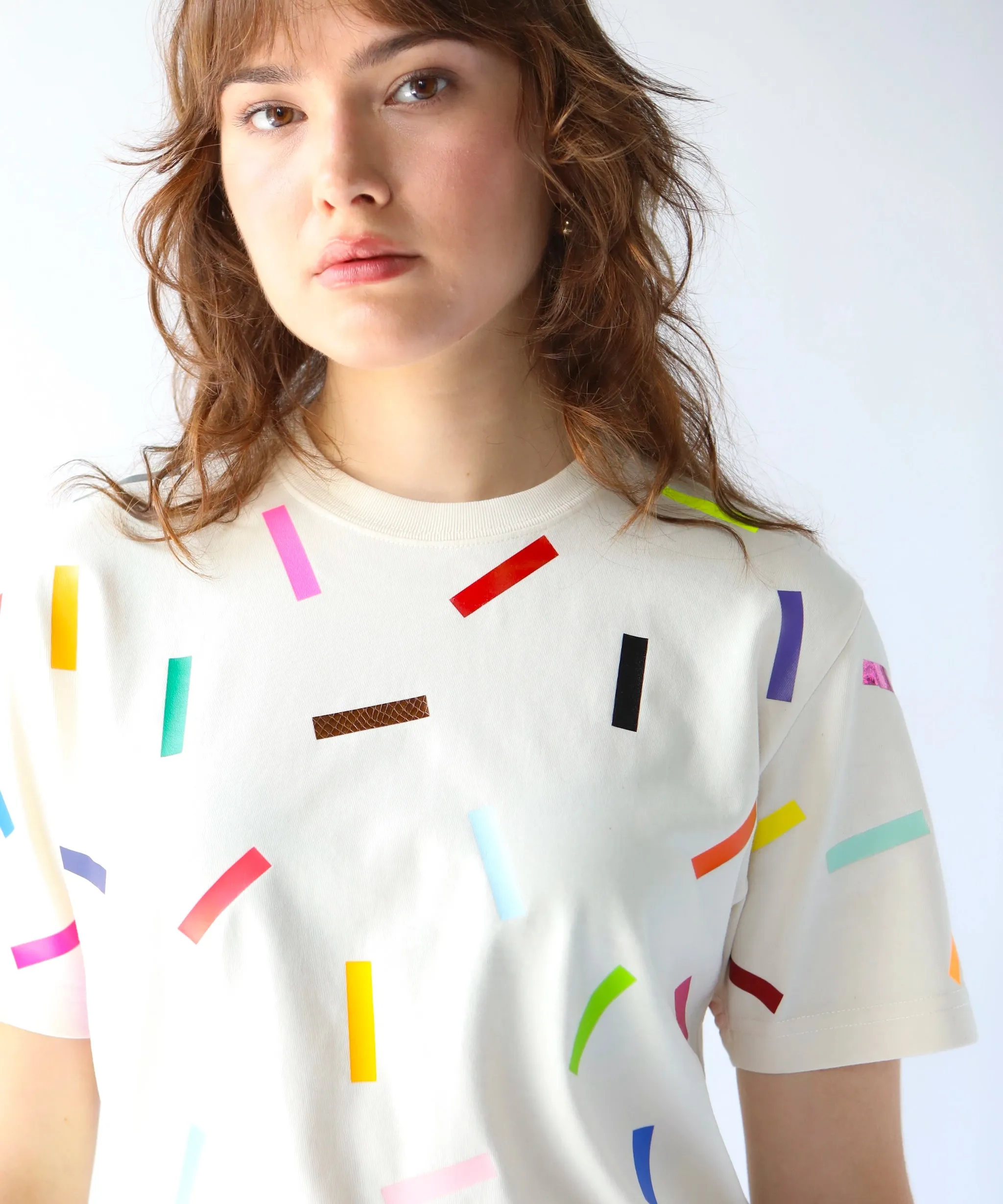 (Pre-order) Confetti Unisex Cotton TShirt | Natural sold by OKAYOK product image thumbnail 2