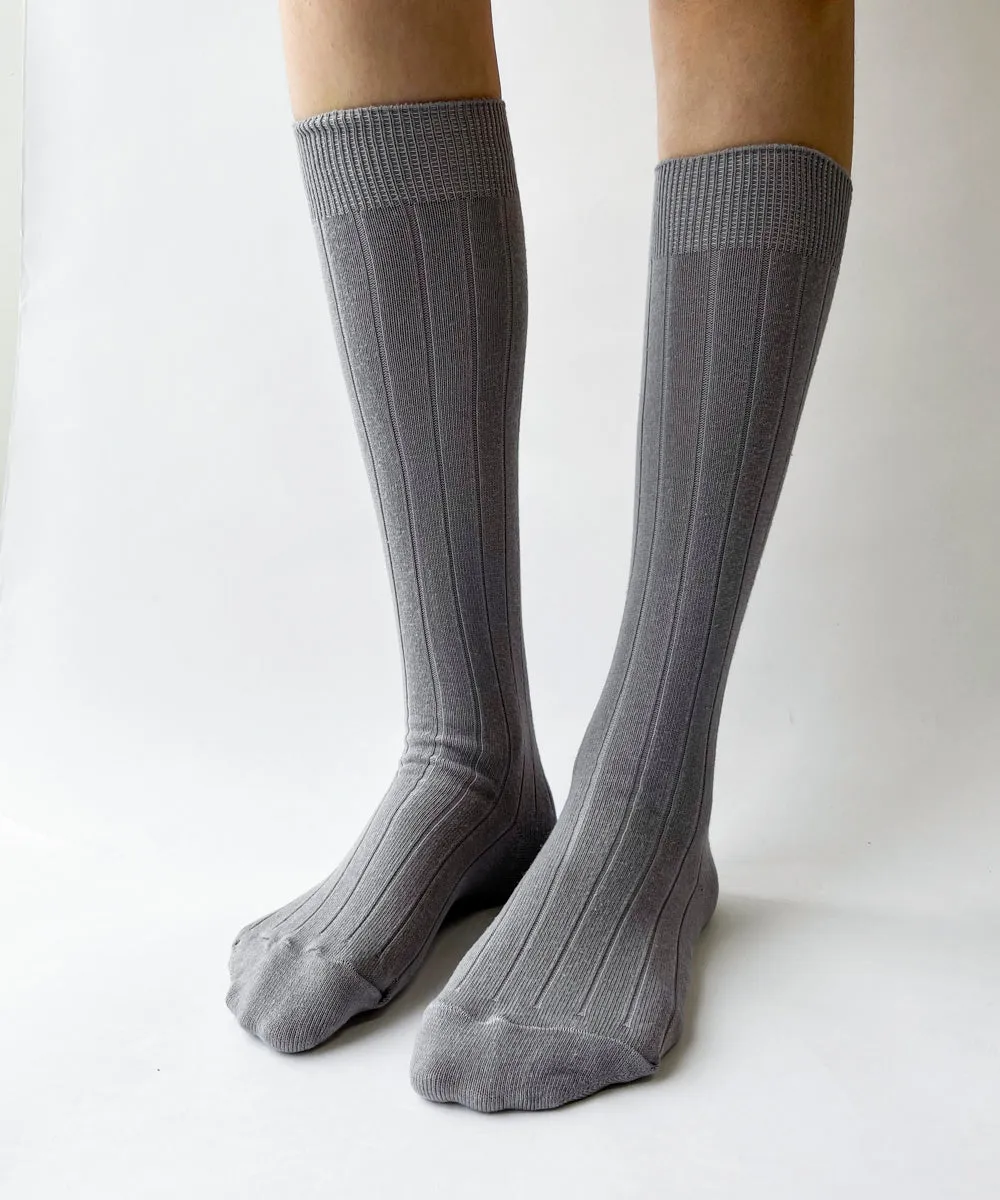 Light Grey Cotton Knee Highs - XS/S sold by OKAYOK product image thumbnail 2