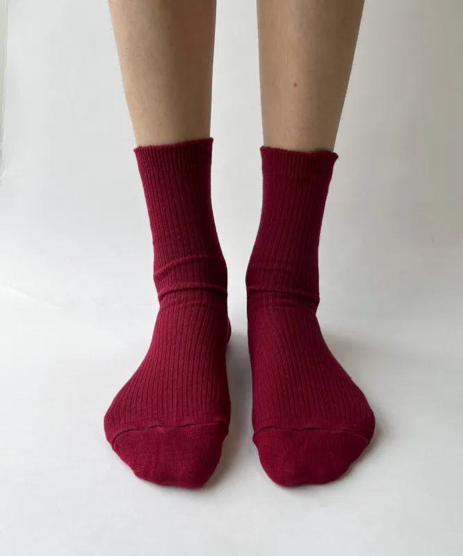 Fine Cotton Dress Socks -Non Elastic- S/M sold by OKAYOK
