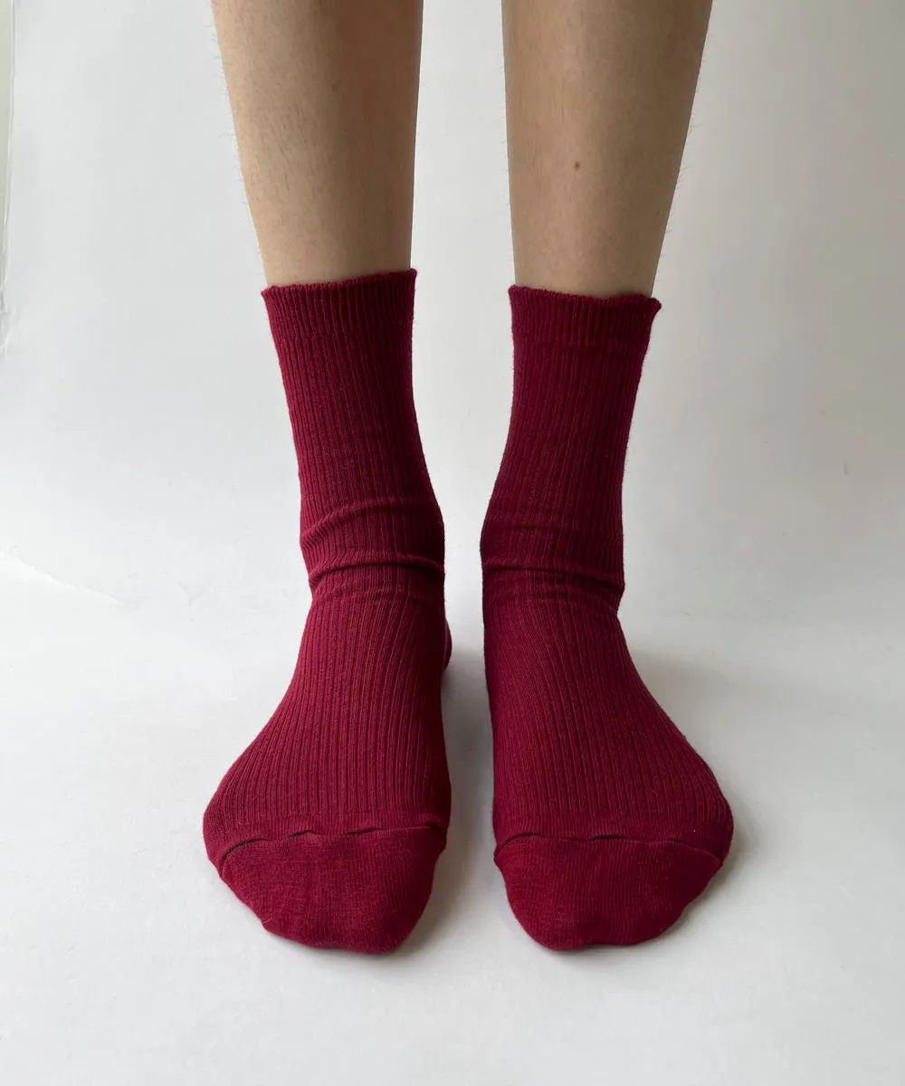 Fine Cotton Dress Socks -Non Elastic- S/M sold by OKAYOK