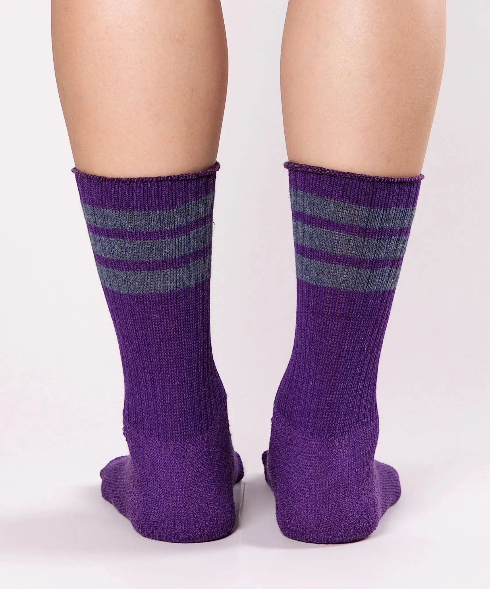 Cotton Sport Socks | Purple & Denim sold by OKAYOK product image thumbnail 5