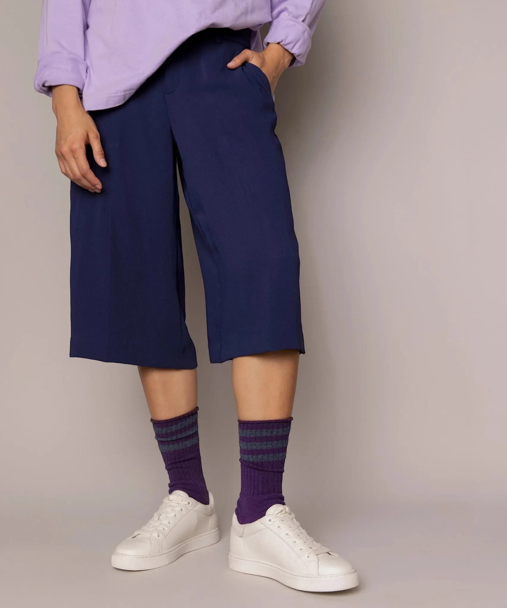 Cotton Sport Socks | Purple & Denim sold by OKAYOK product image thumbnail 2