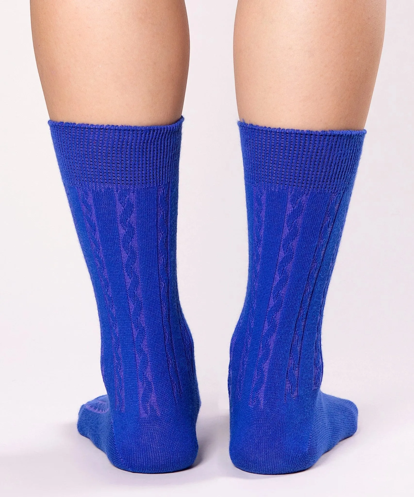 Cable Cotton Dress Socks | Bluelight sold by OKAYOK product image thumbnail 5