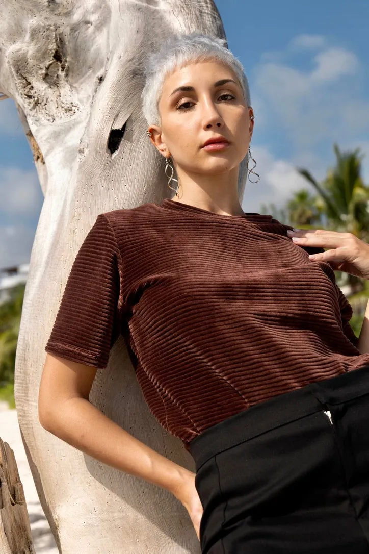 TOFINO T-SHIRT CACAO sold by MAS product image thumbnail 5