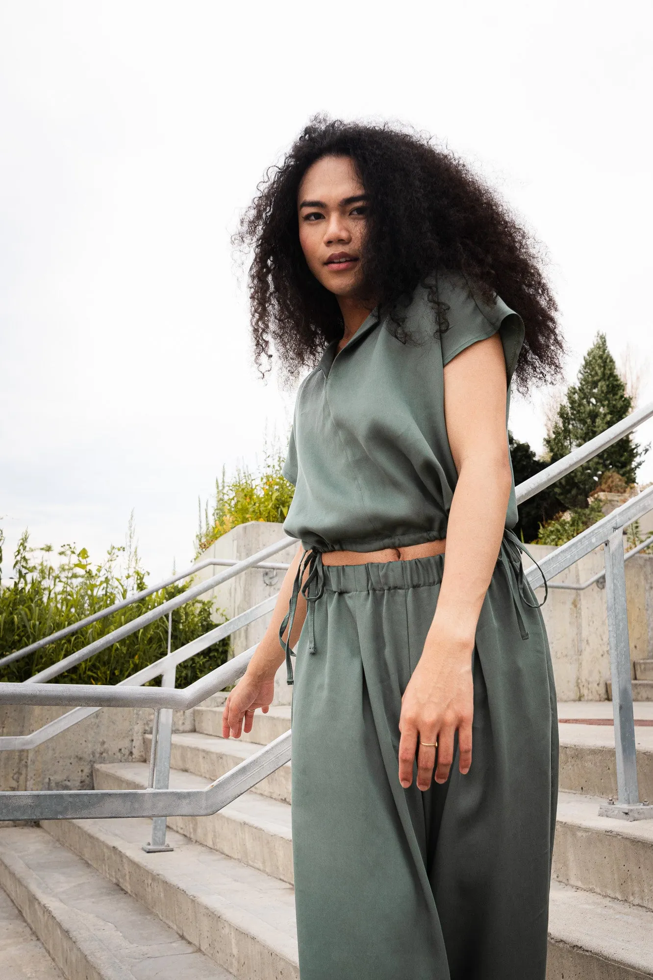 AMALFI BLOUSE CYPRESS sold by MAS