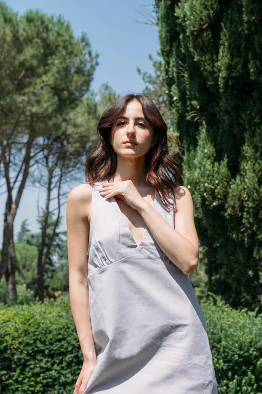 VALLETTA DRESS PERIWINKLE made by MAS