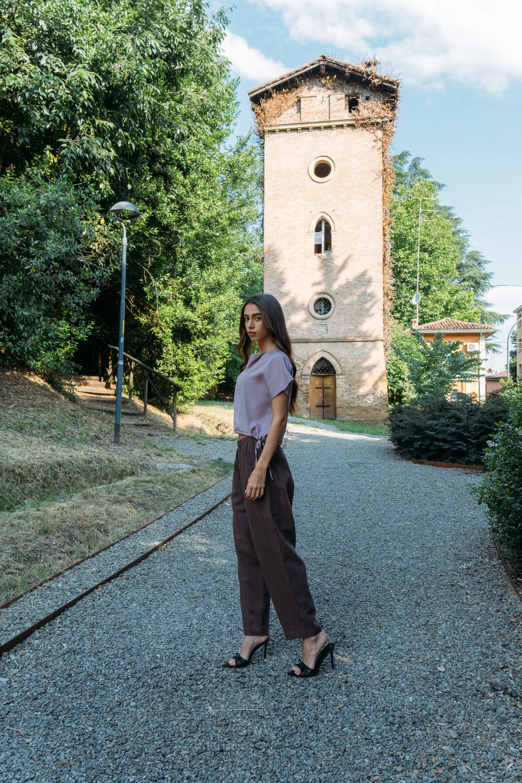 AMALFI BLOUSE RASPBERRY sold by MAS