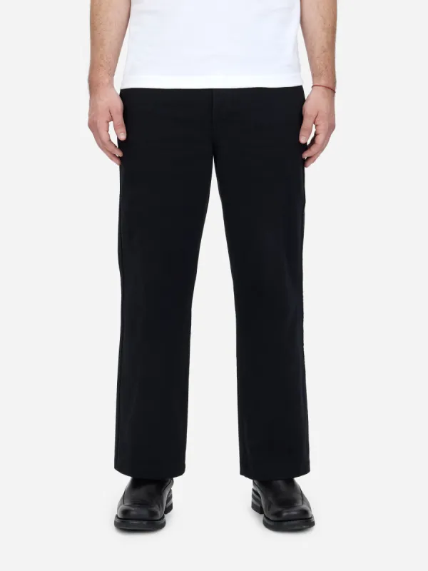 Work Pant ~ Black Twill sold by 3sixteen