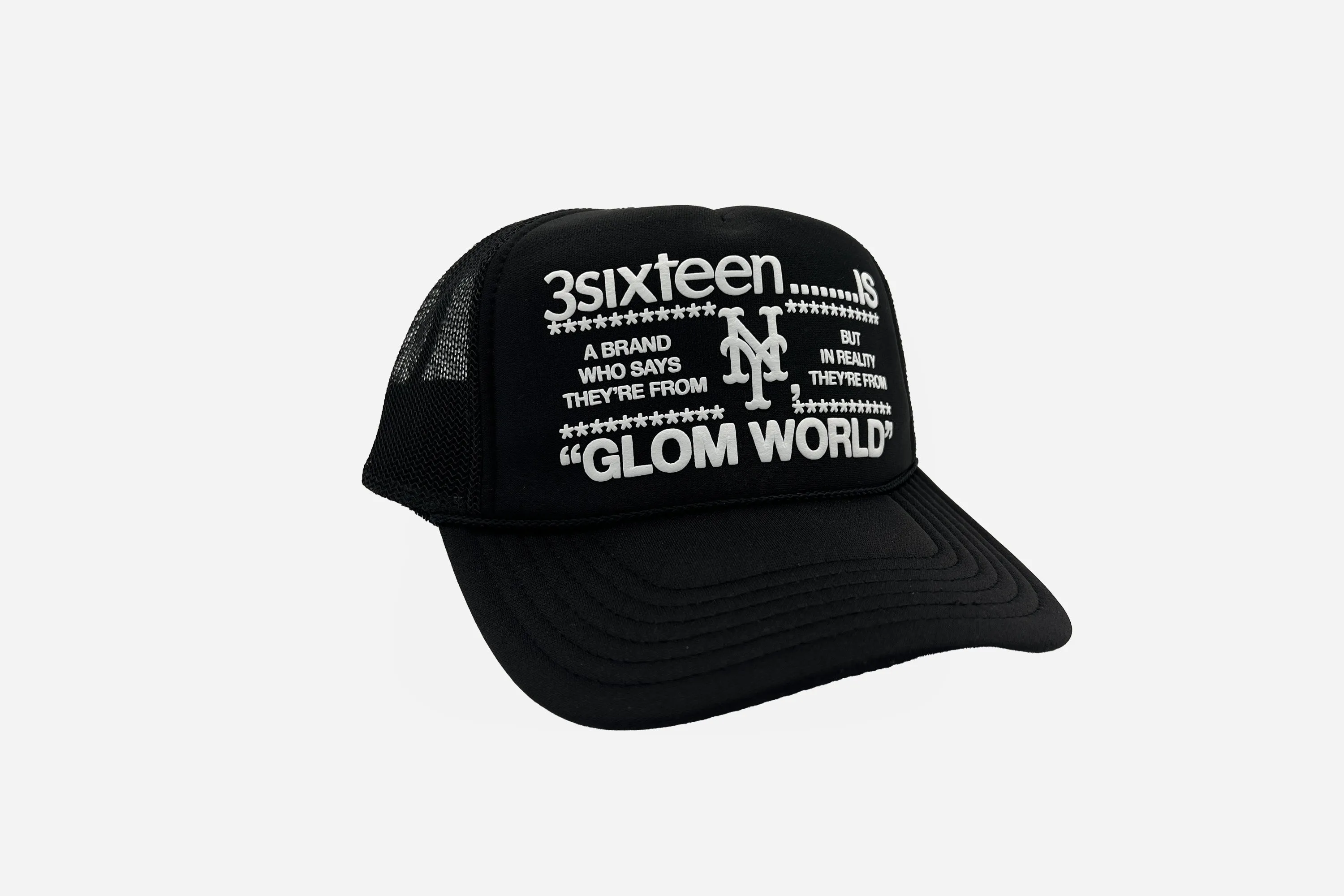 "Glom World" Trucker Hat ~ Black sold by 3sixteen product image thumbnail 2