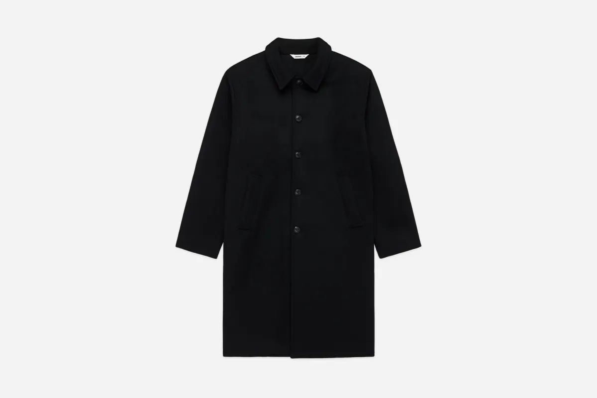 Mac Coat ~ Black Wool/Cashmere sold by 3sixteen