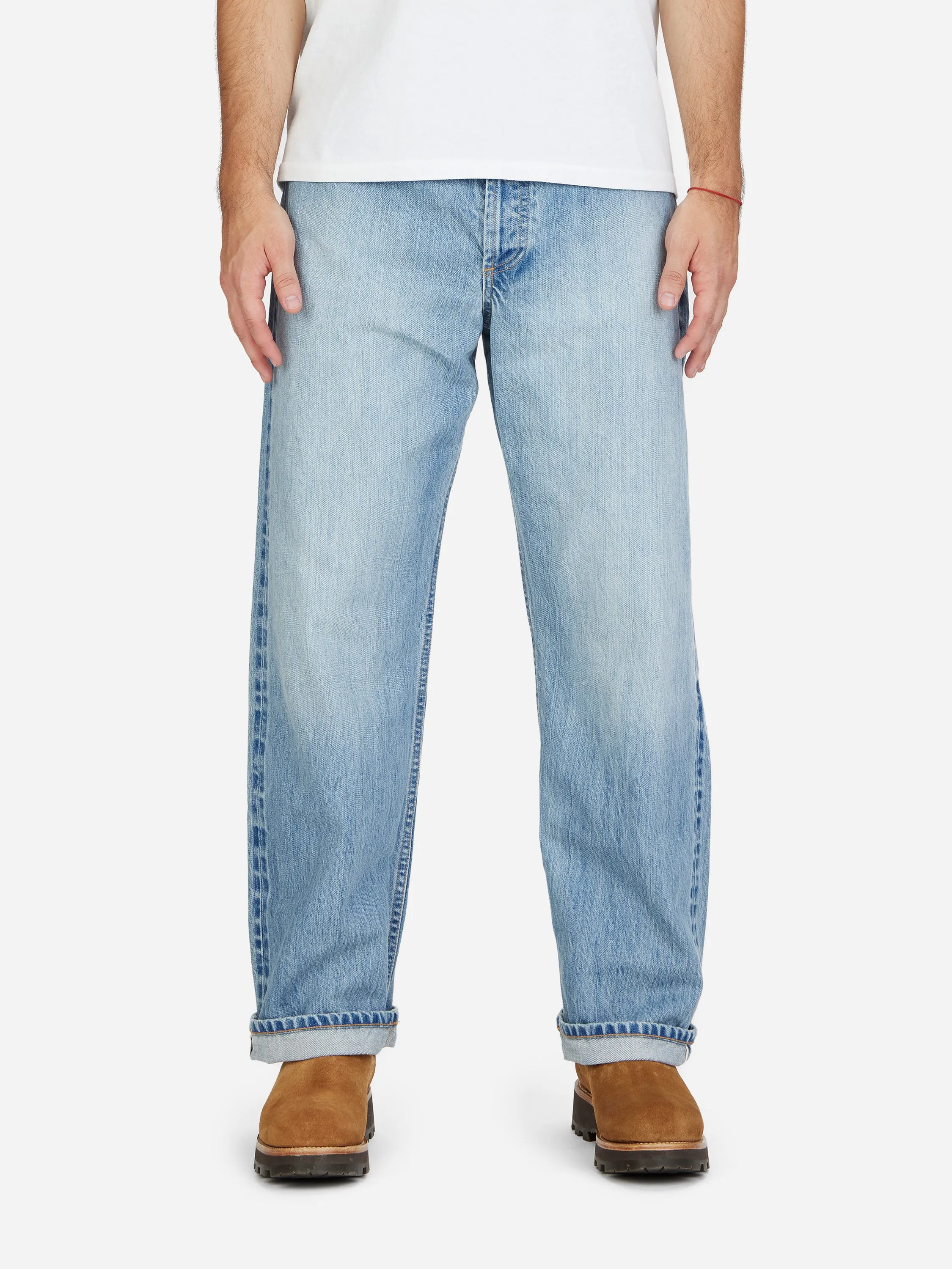 RS-100xv ~ Relaxed Straight - Indigo Selvedge Vintage Wash sold by 3sixteen