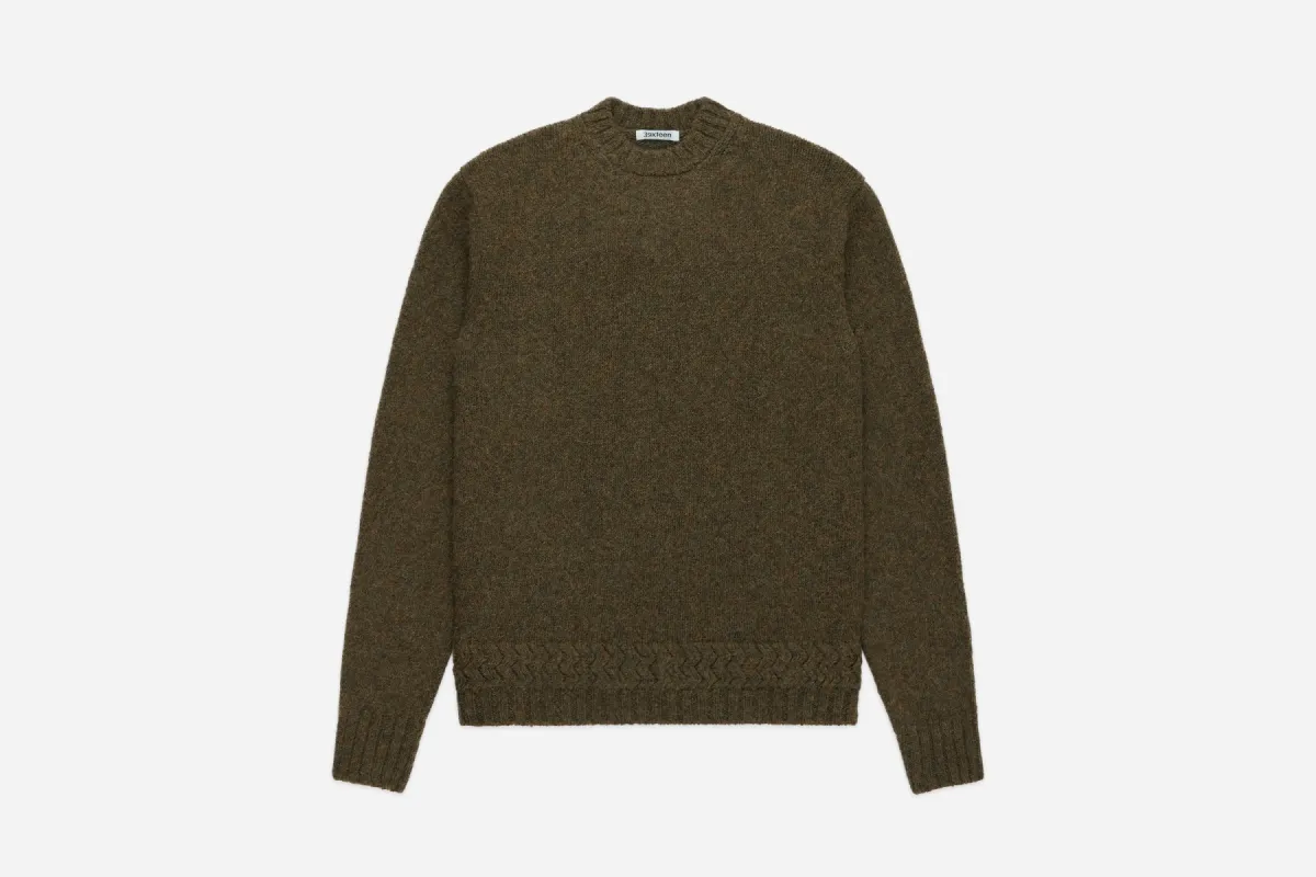 Alpaca Crewneck ~ Forest sold by 3sixteen