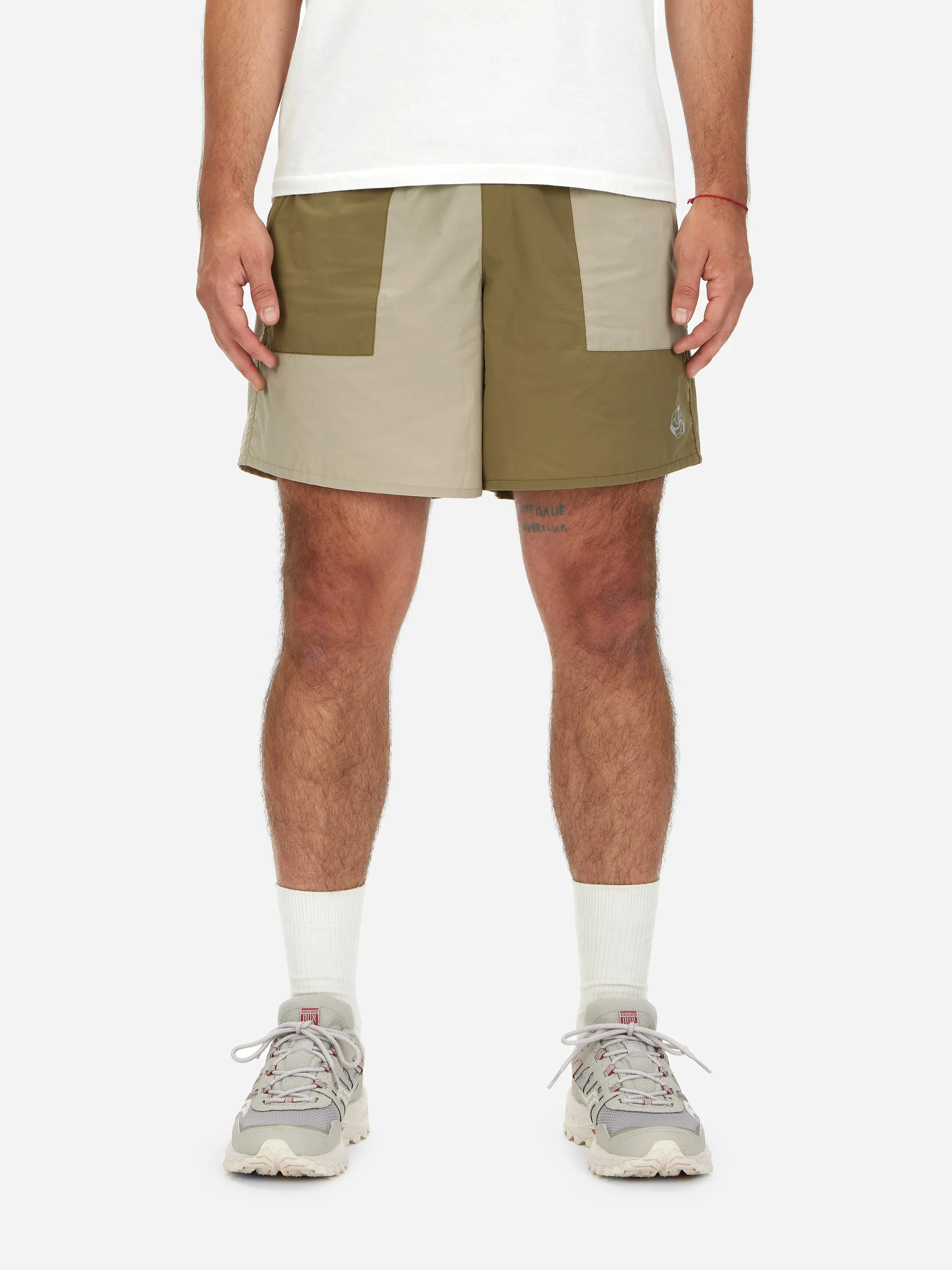 Training Short ~ Earth Block sold by 3sixteen